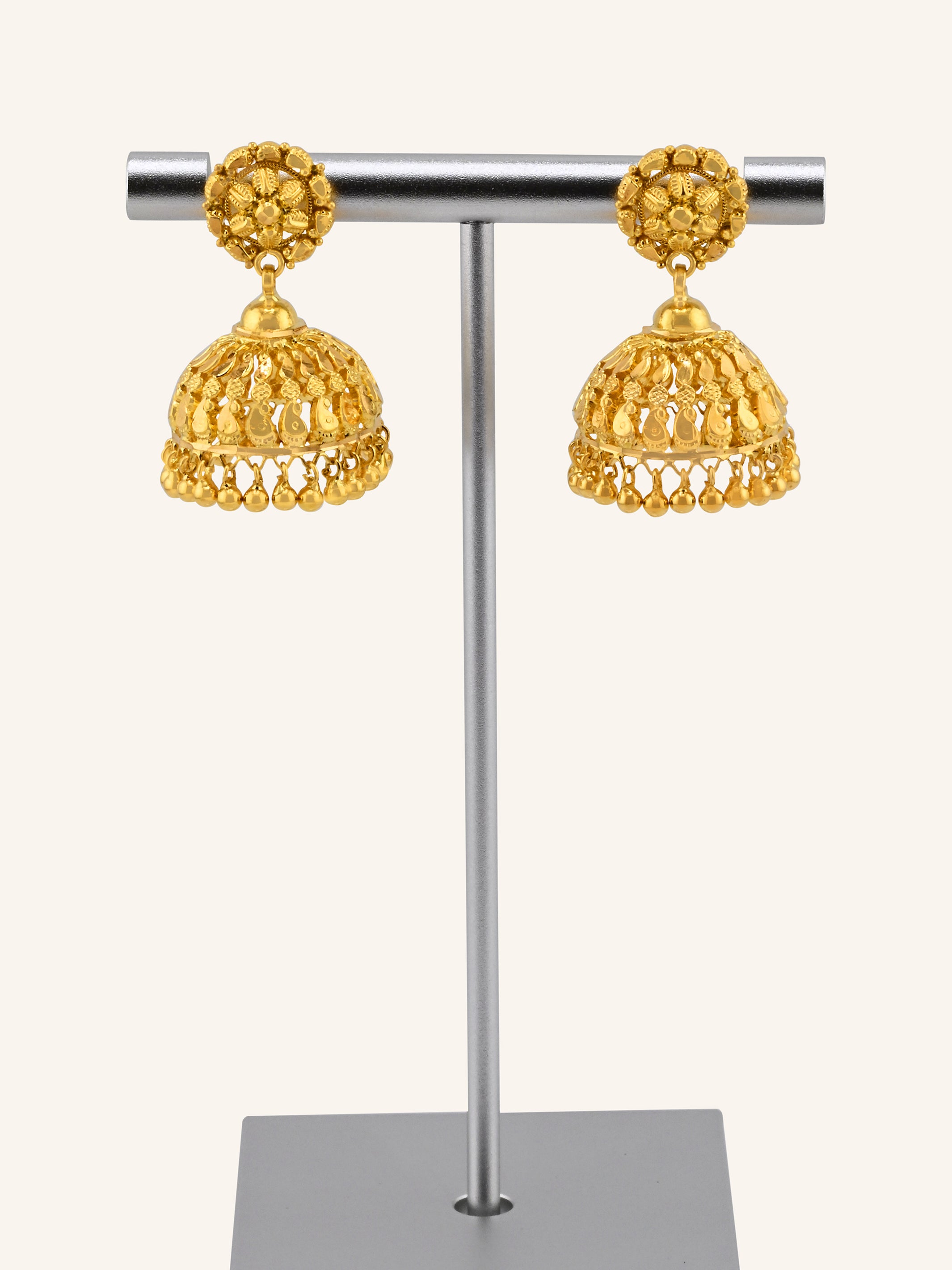 22ct Gold Jhumka Earrings