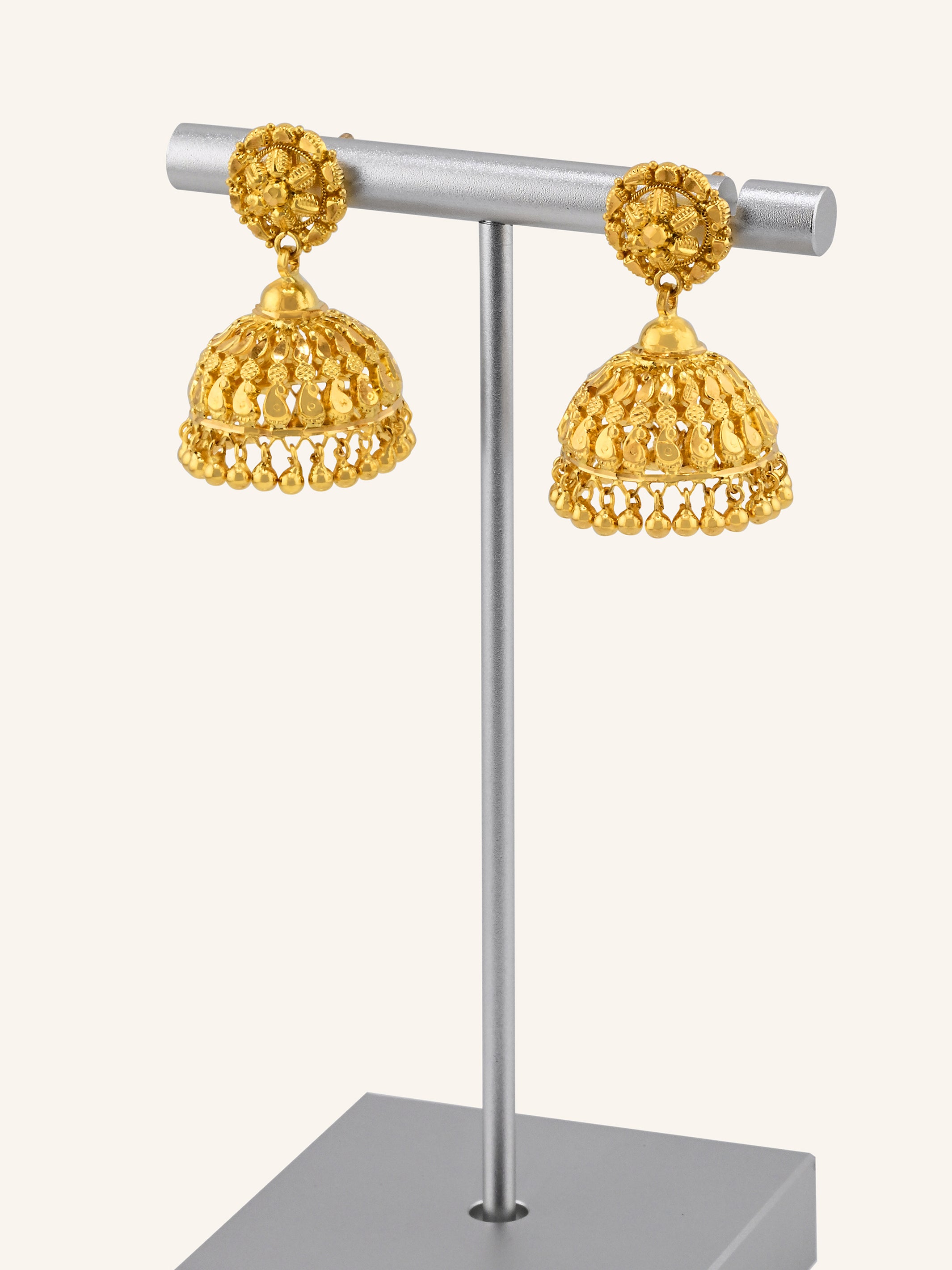 22ct Gold Jhumka Earrings