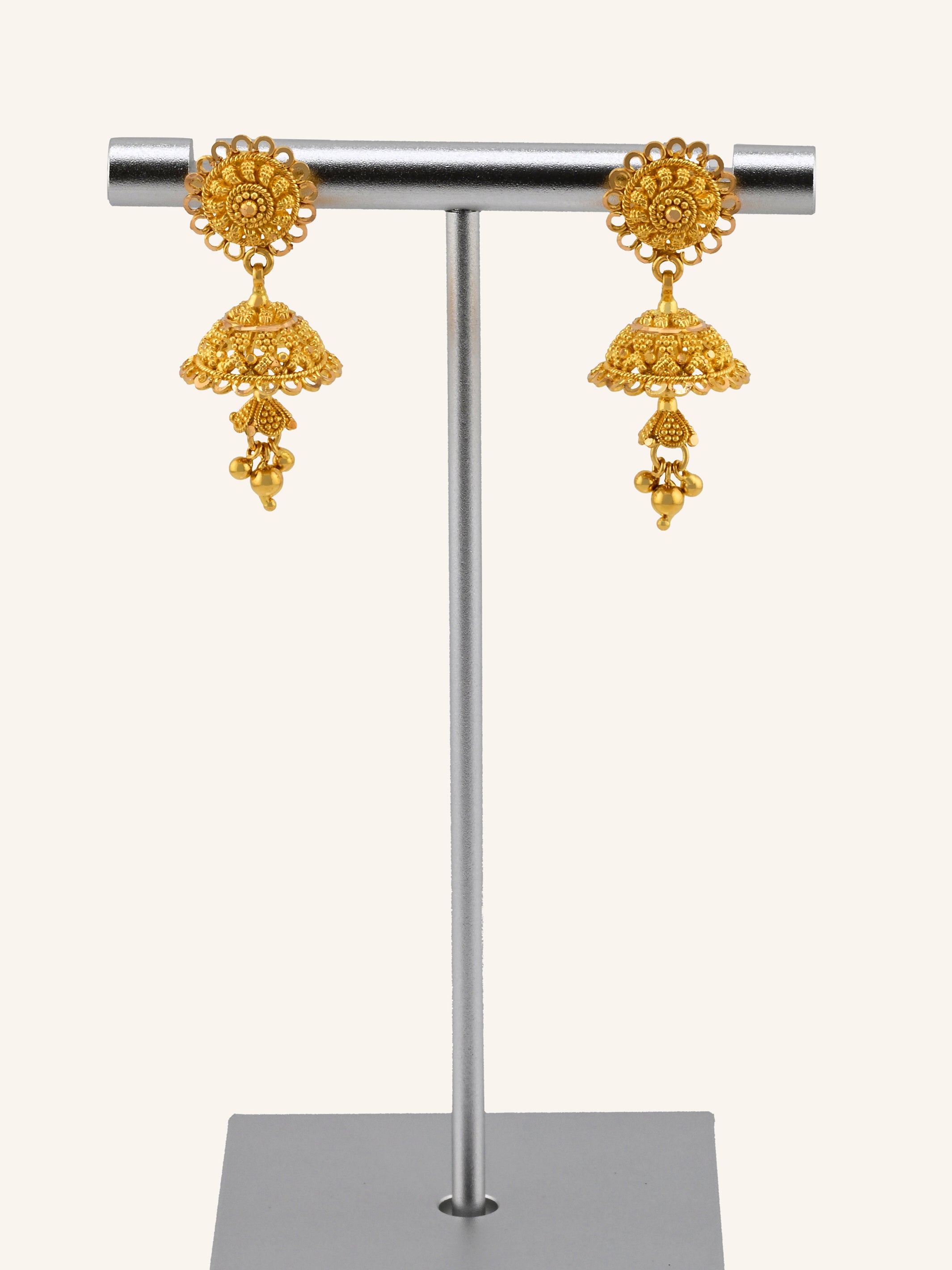 22ct Gold Jhumki Earrings