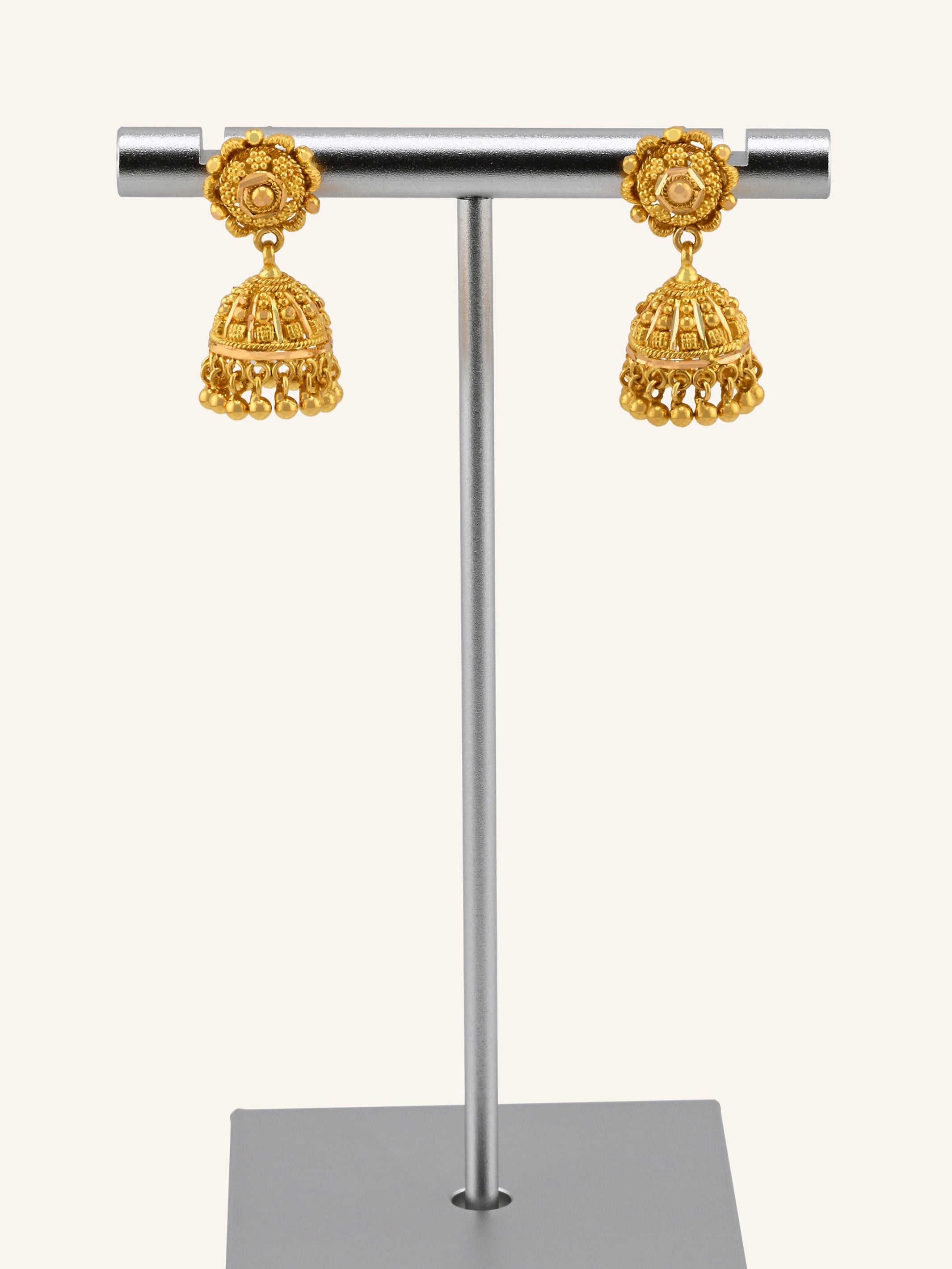 22ct Gold Jhumki Earrings