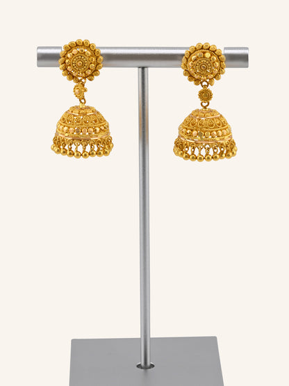 22ct Gold Jhumka Earrings