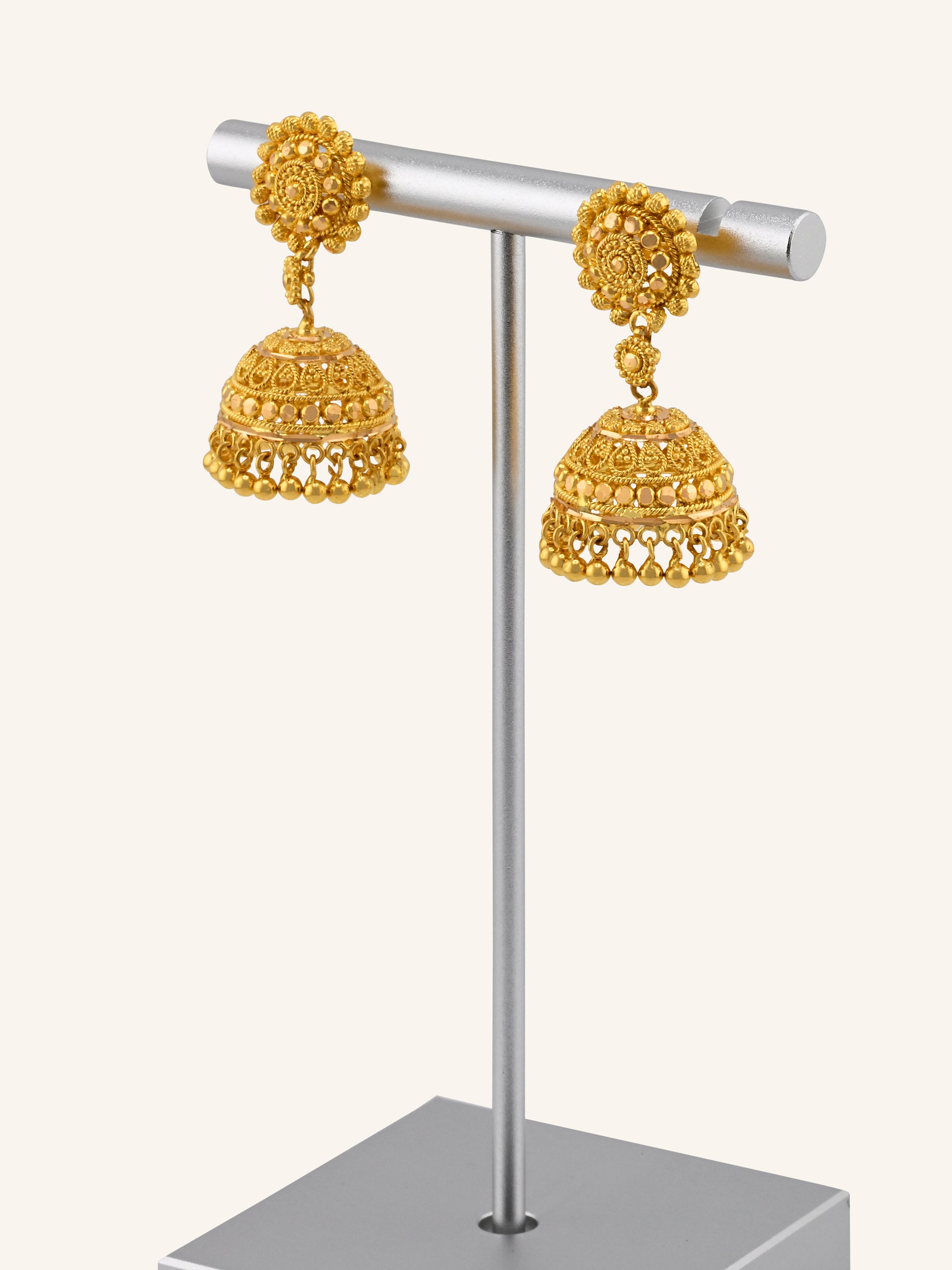 22ct Gold Jhumka Earrings