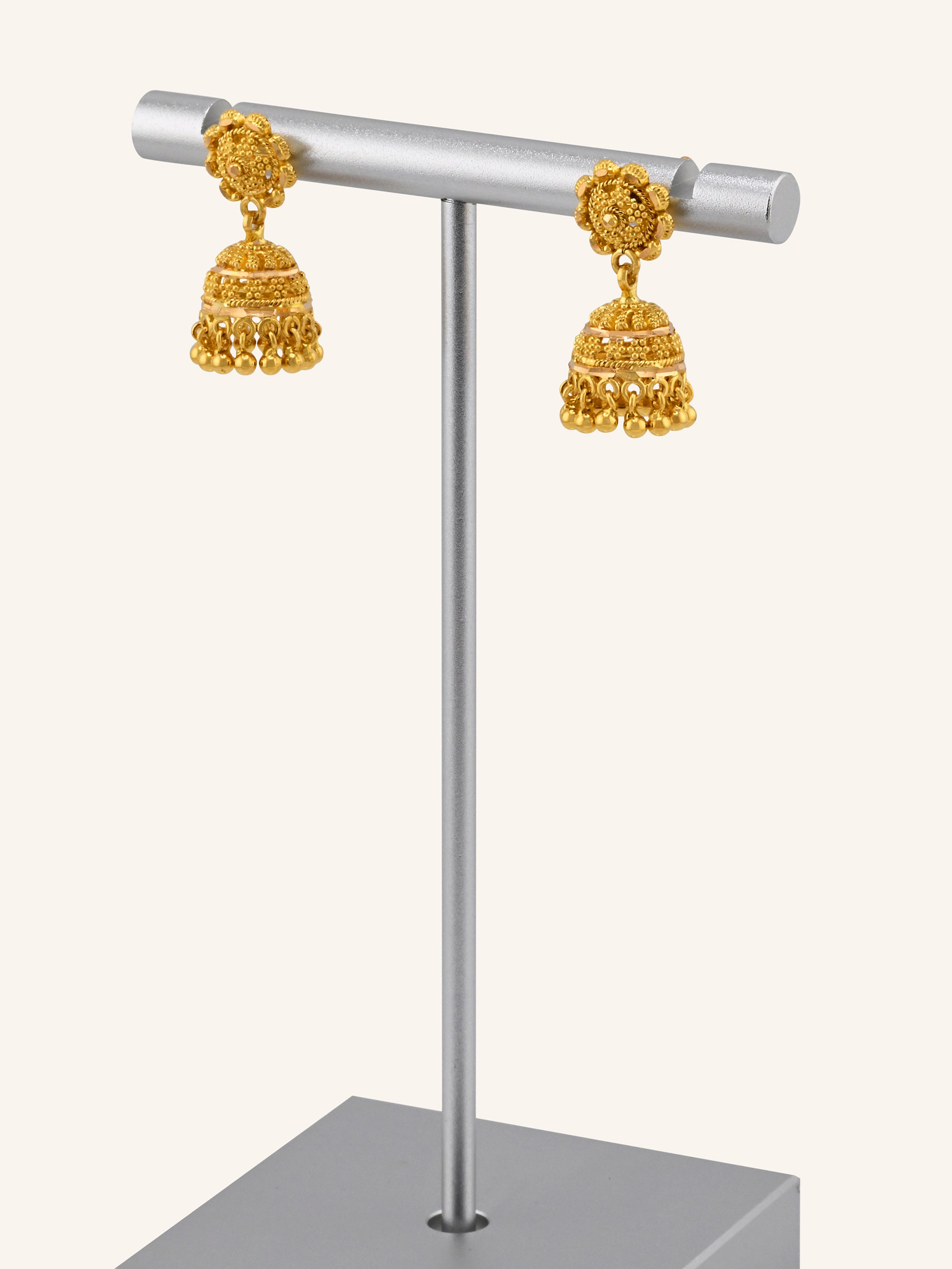 22ct Gold Jhumki Earrings