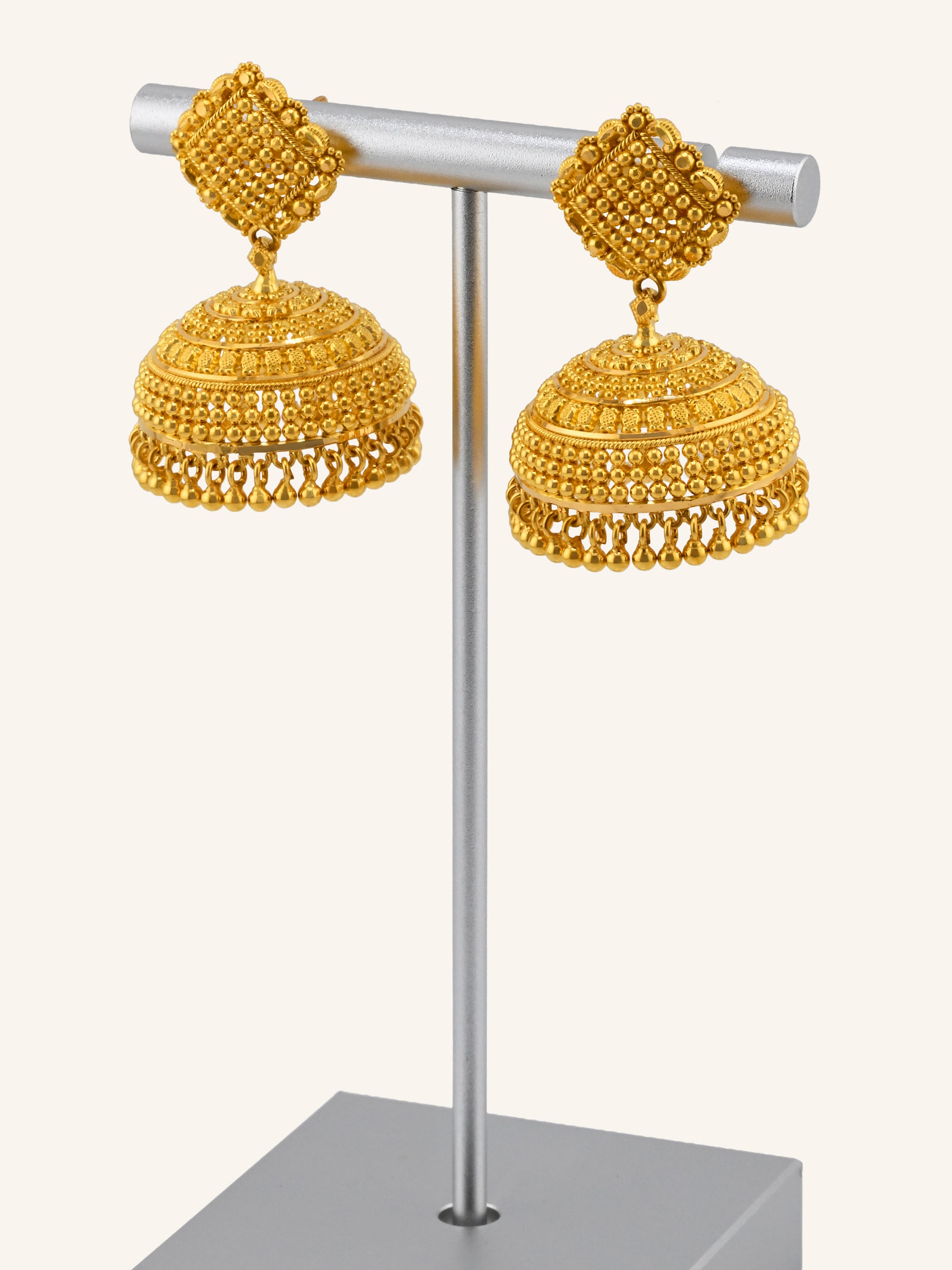 22ct Gold Jhumka Earrings