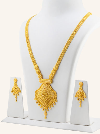 22ct Gold Long Necklace Set