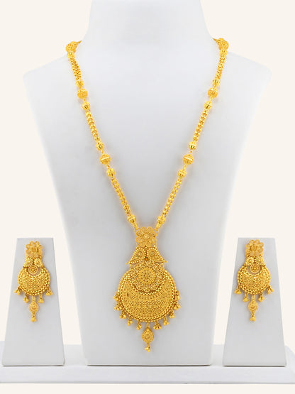 22ct Gold Long Necklace Set