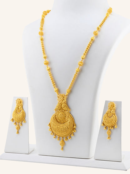 22ct Gold Long Necklace Set
