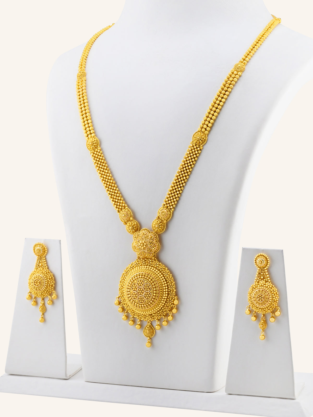 22ct Gold Long Necklace Set