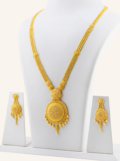 22ct Gold Long Necklace Set