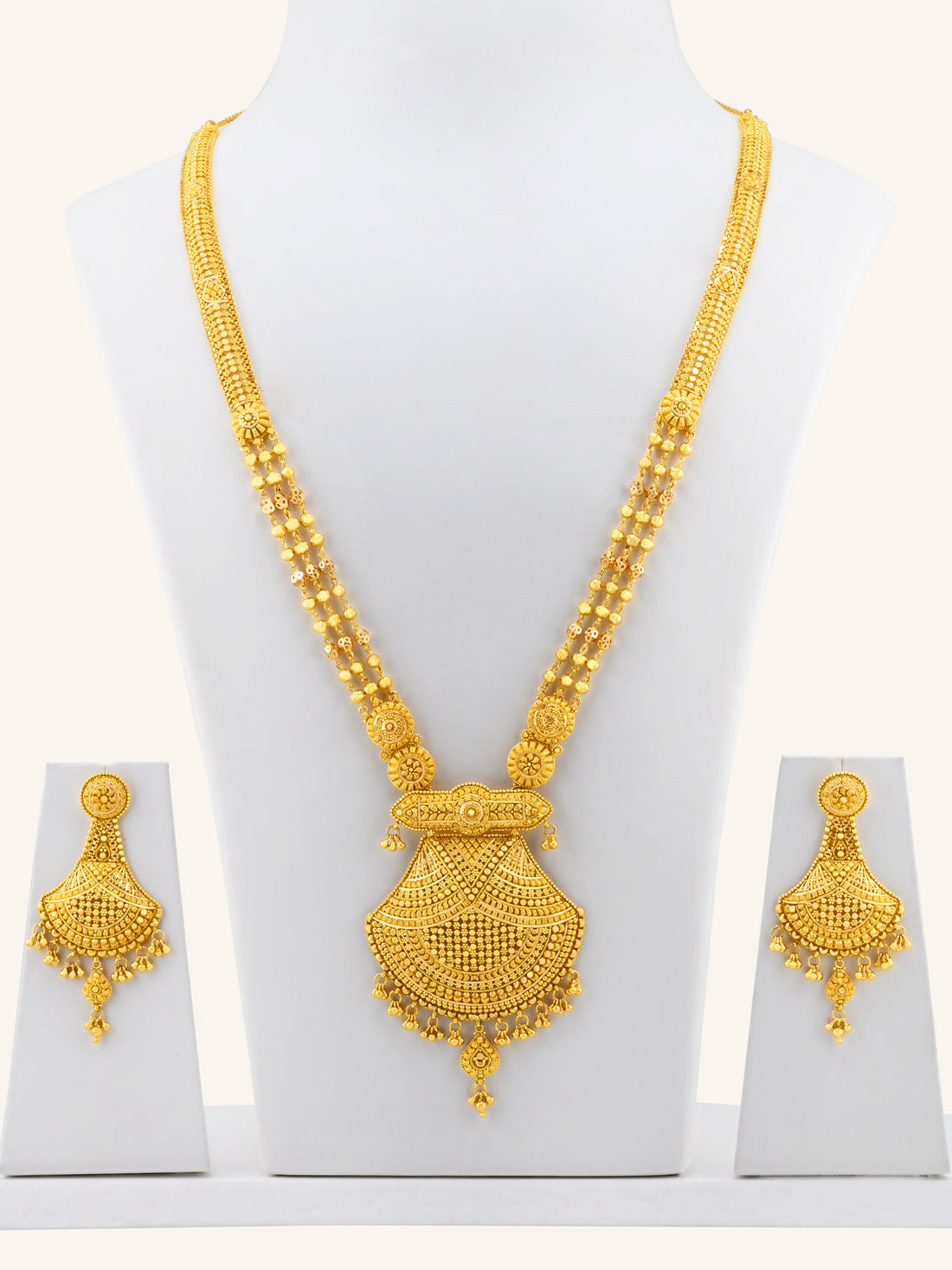 22ct Gold Long Necklace Set