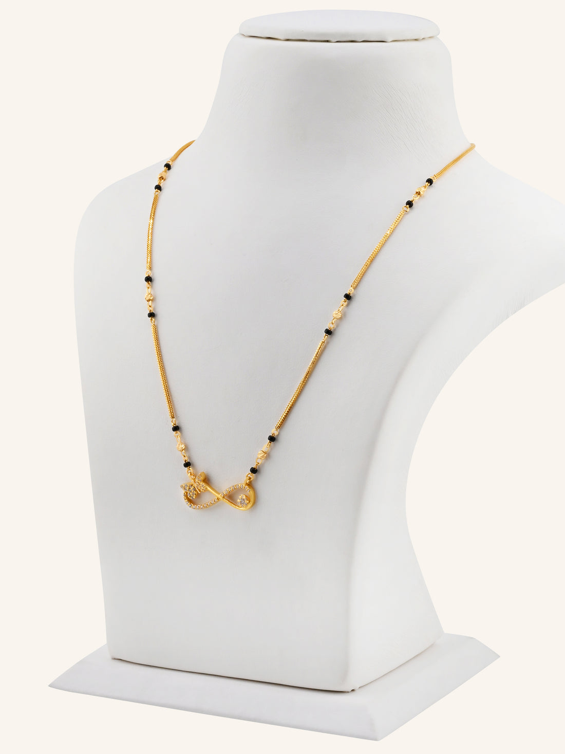 22ct Gold CZ Modern Mangal Sutra