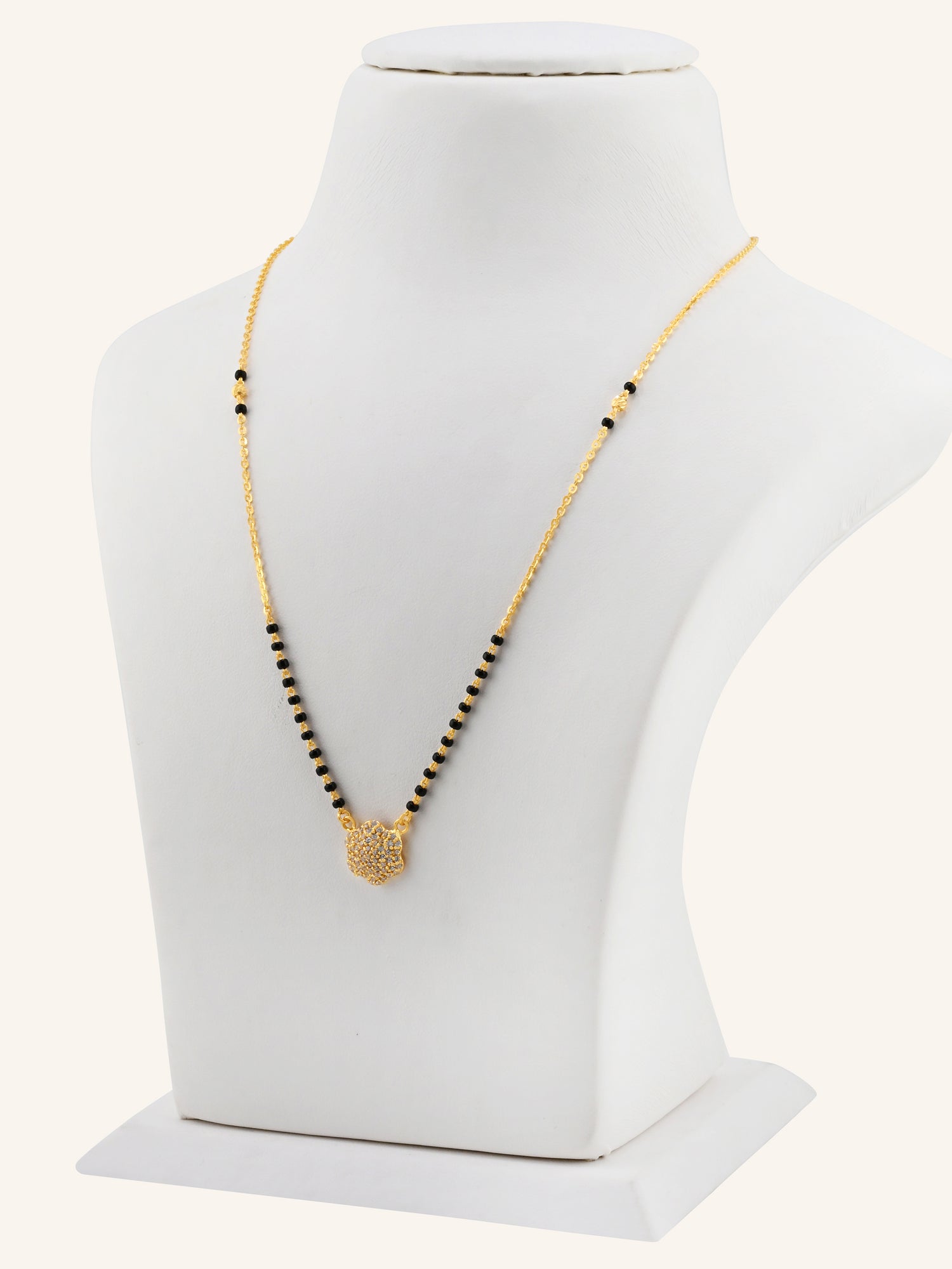22ct Gold CZ Modern Mangal Sutra