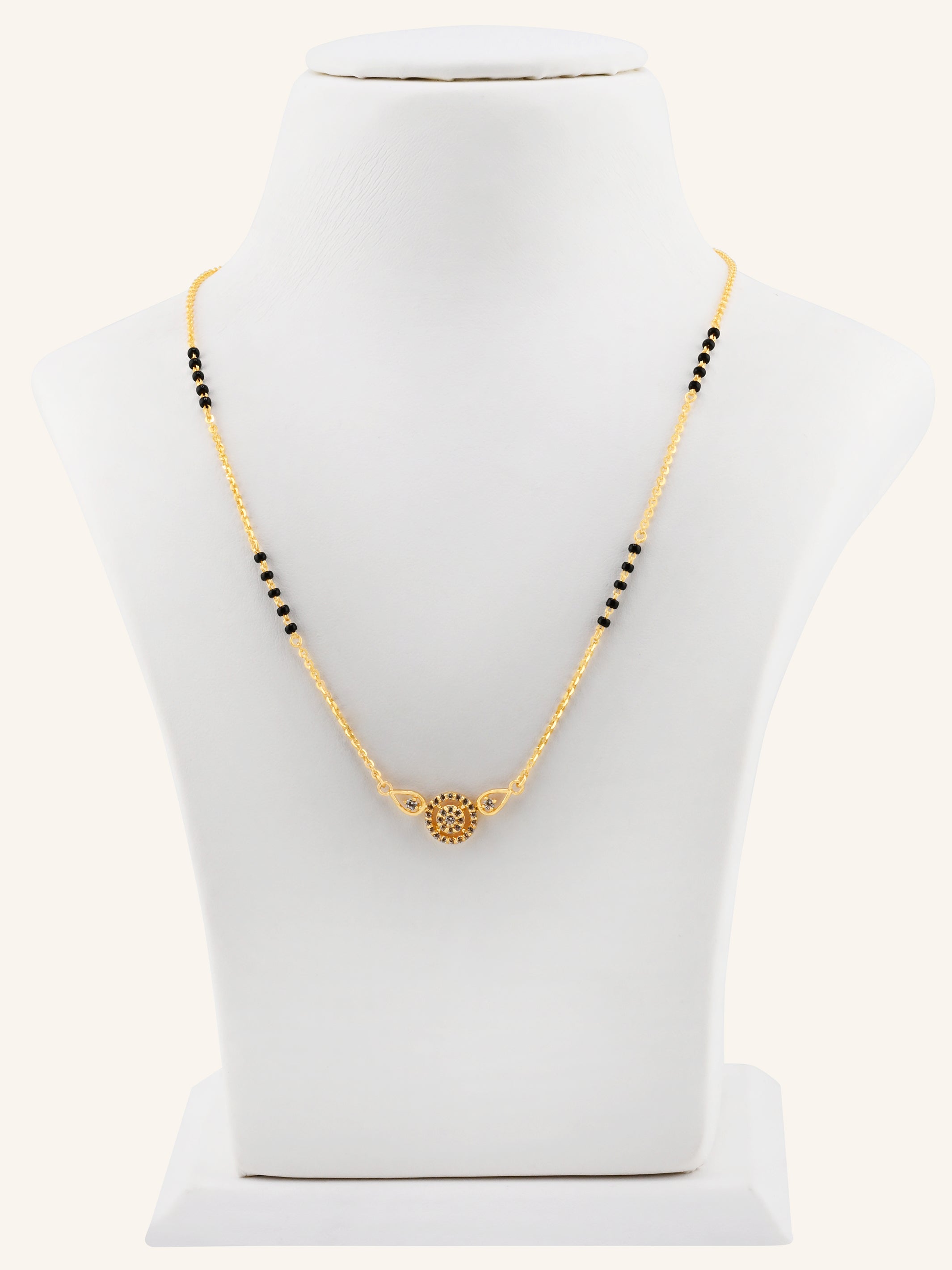 22ct Gold CZ Modern Mangal Sutra