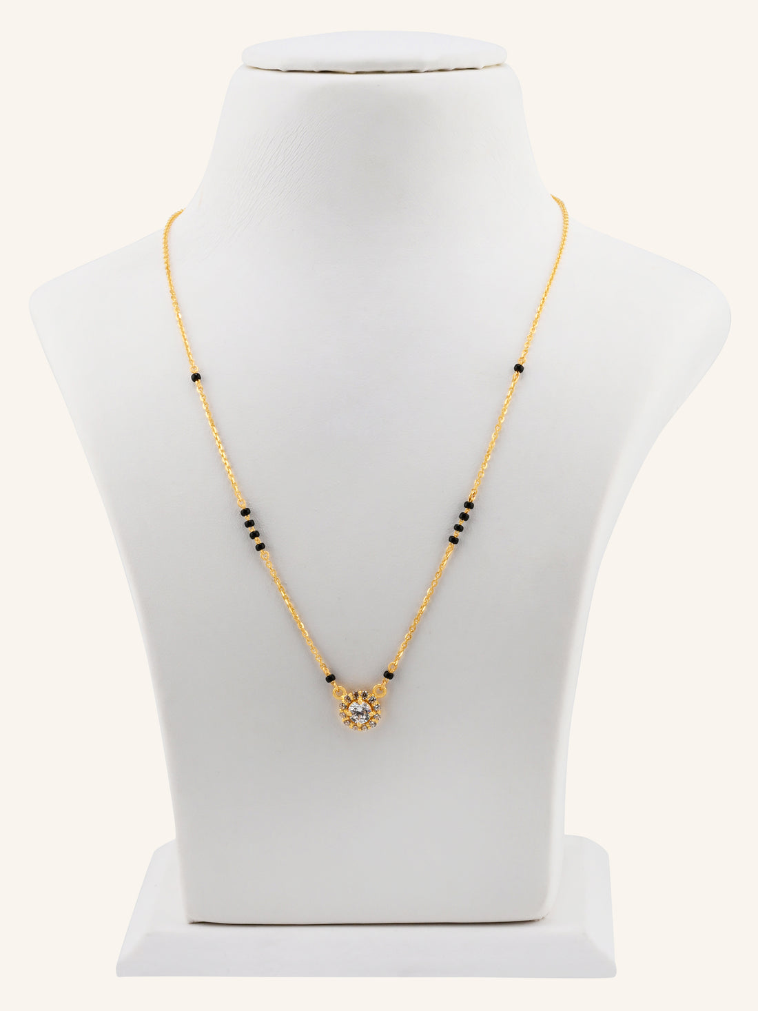 22ct Gold CZ Modern Mangal Sutra
