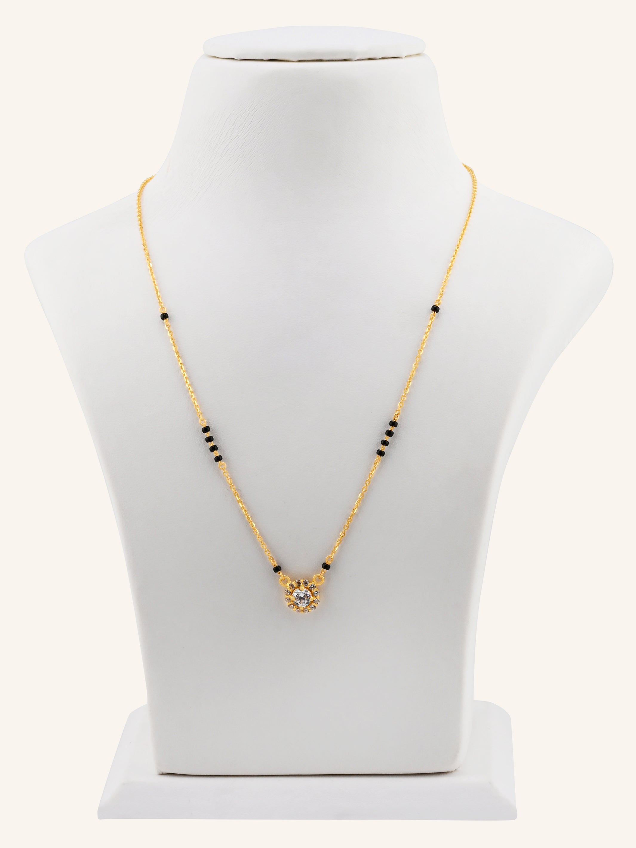 22ct Gold CZ Modern Mangal Sutra