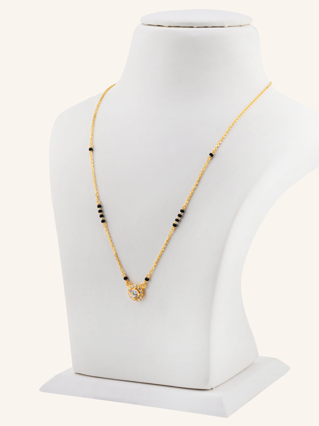 22ct Gold CZ Modern Mangal Sutra