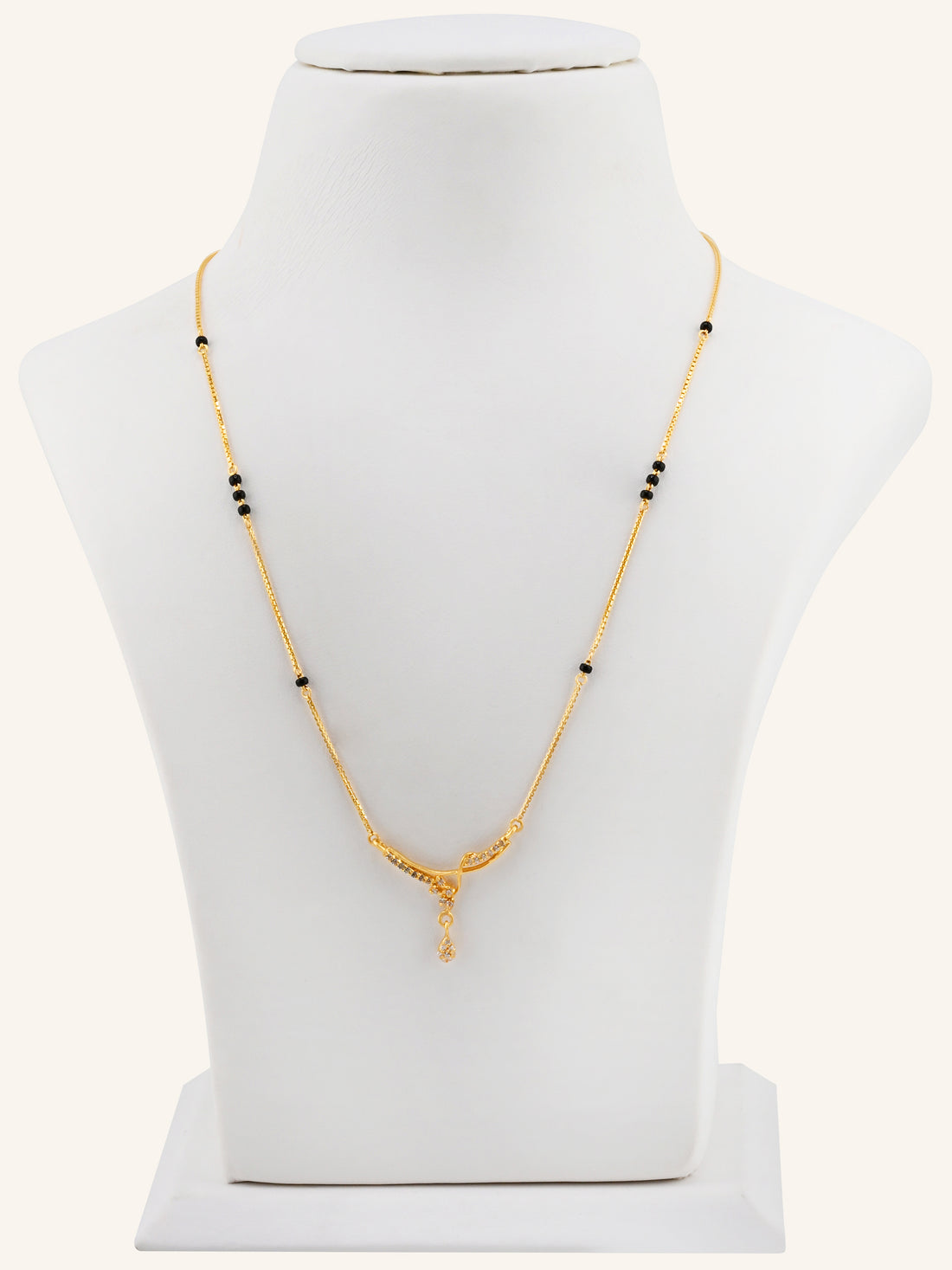 22ct Gold CZ Modern Mangal Sutra