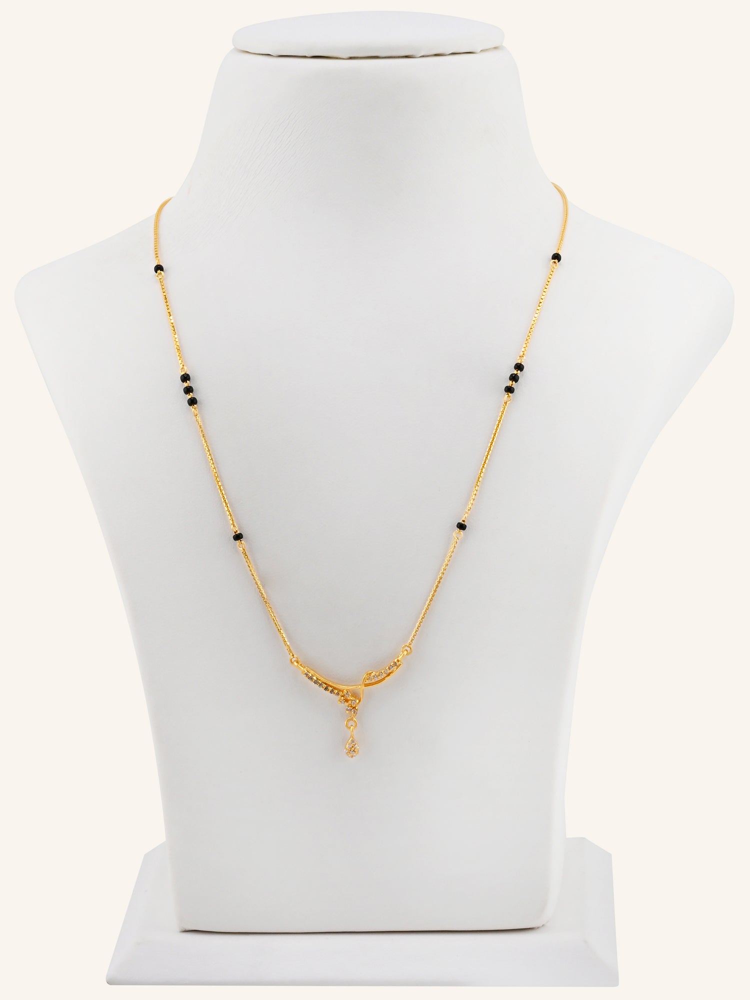 22ct Gold CZ Modern Mangal Sutra