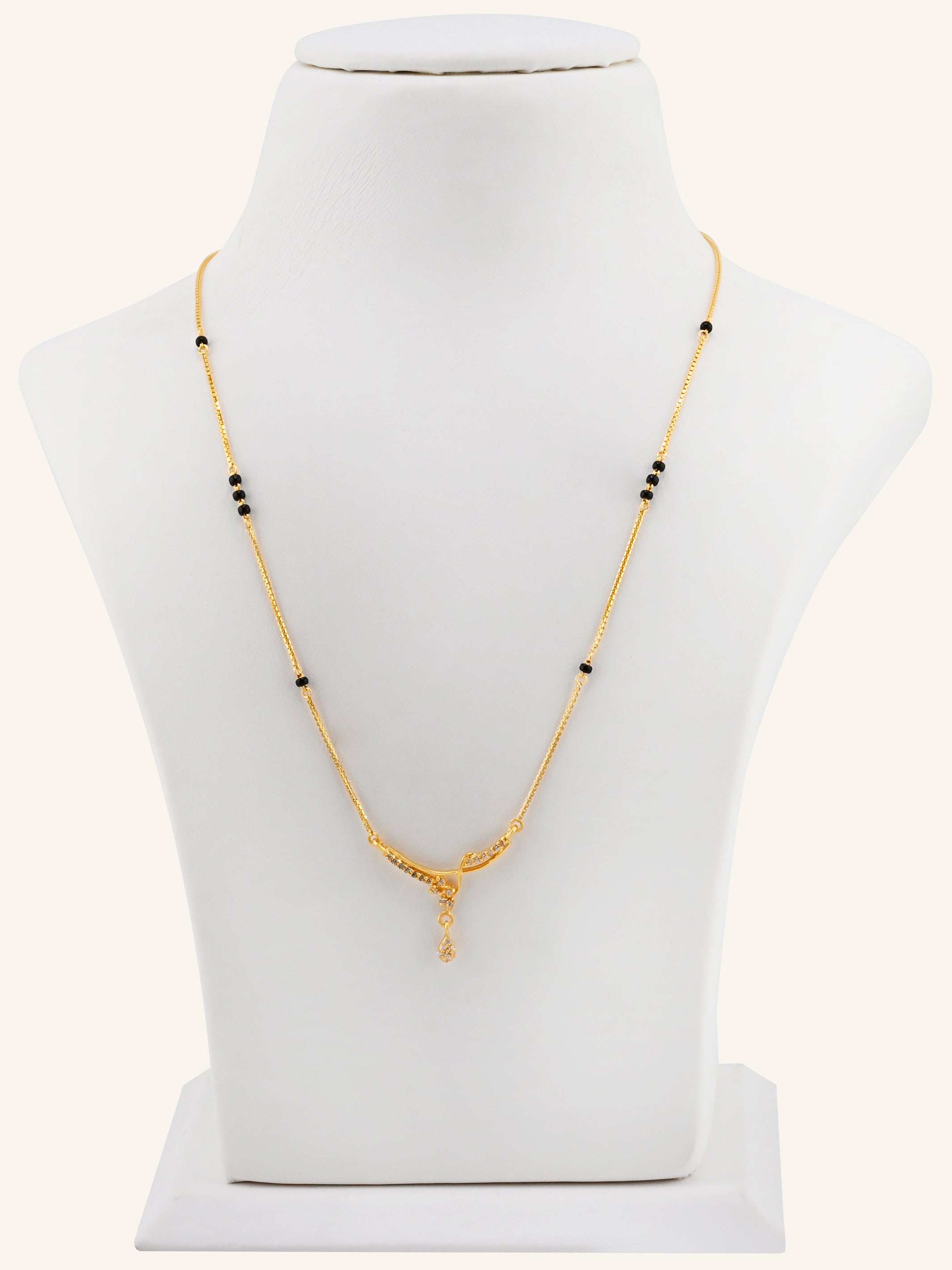 22ct Gold CZ Modern Mangal Sutra