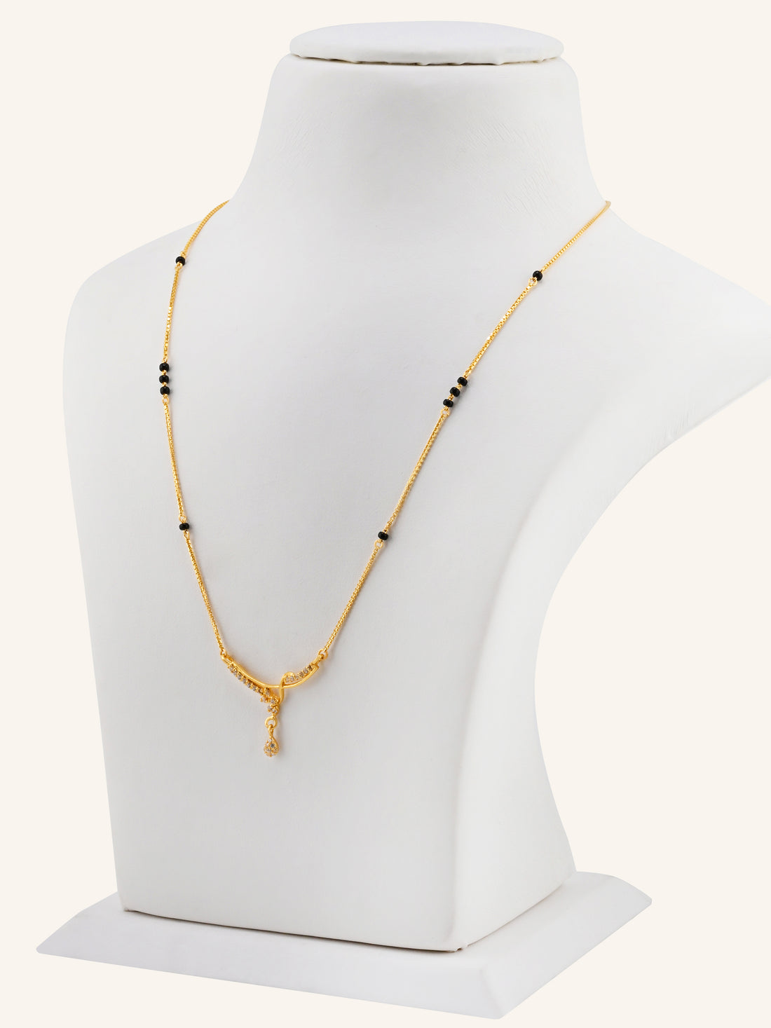 22ct Gold CZ Modern Mangal Sutra