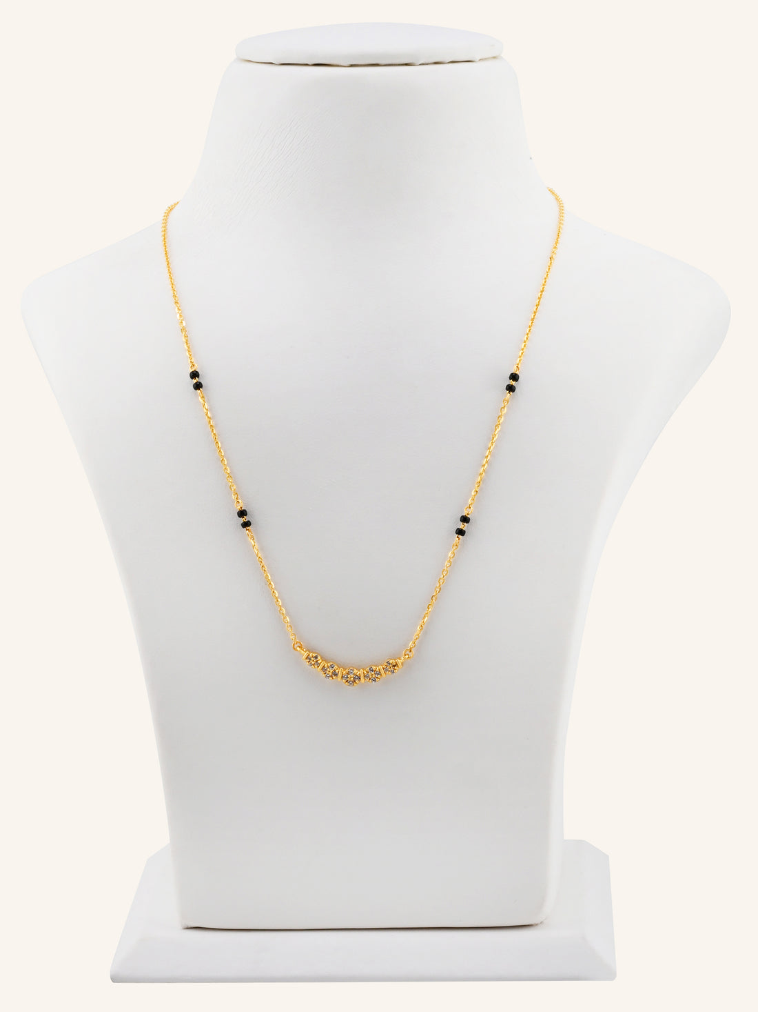 22ct Gold CZ Modern Mangal Sutra