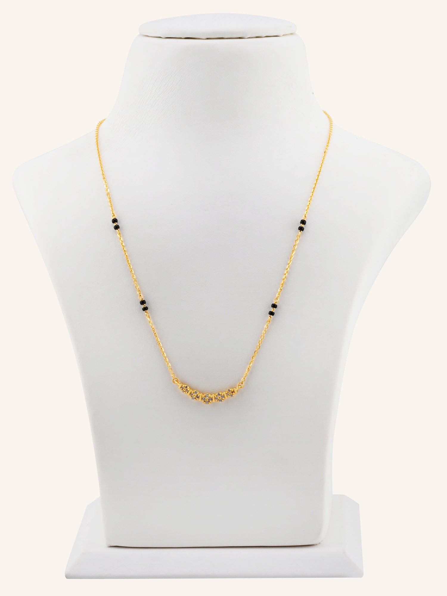 22ct Gold CZ Modern Mangal Sutra