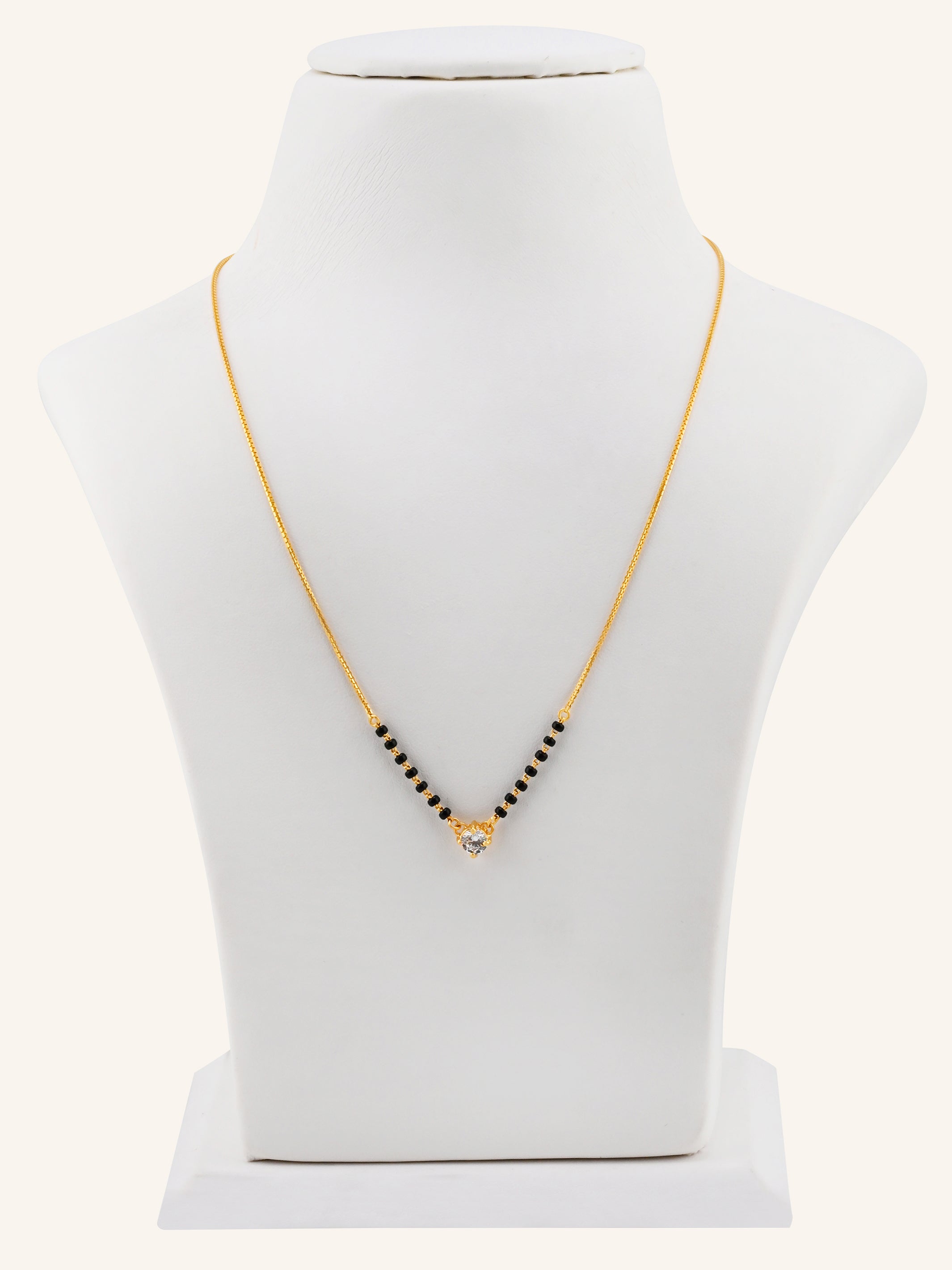 22ct Gold CZ Modern Mangal Sutra
