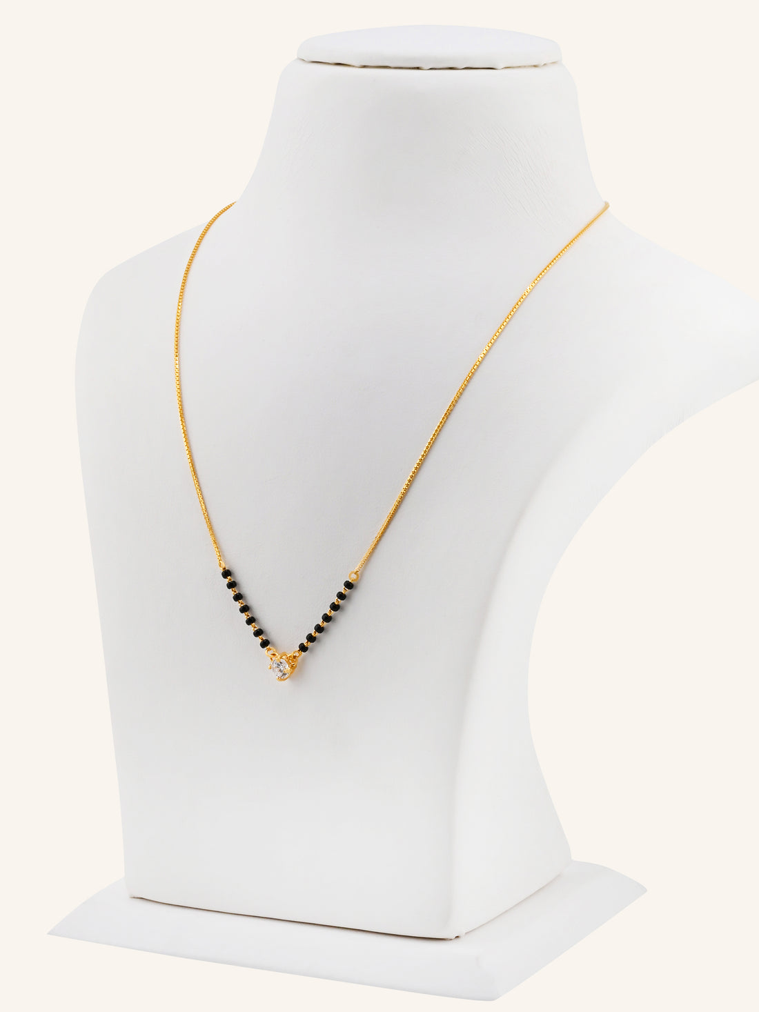 22ct Gold CZ Modern Mangal Sutra