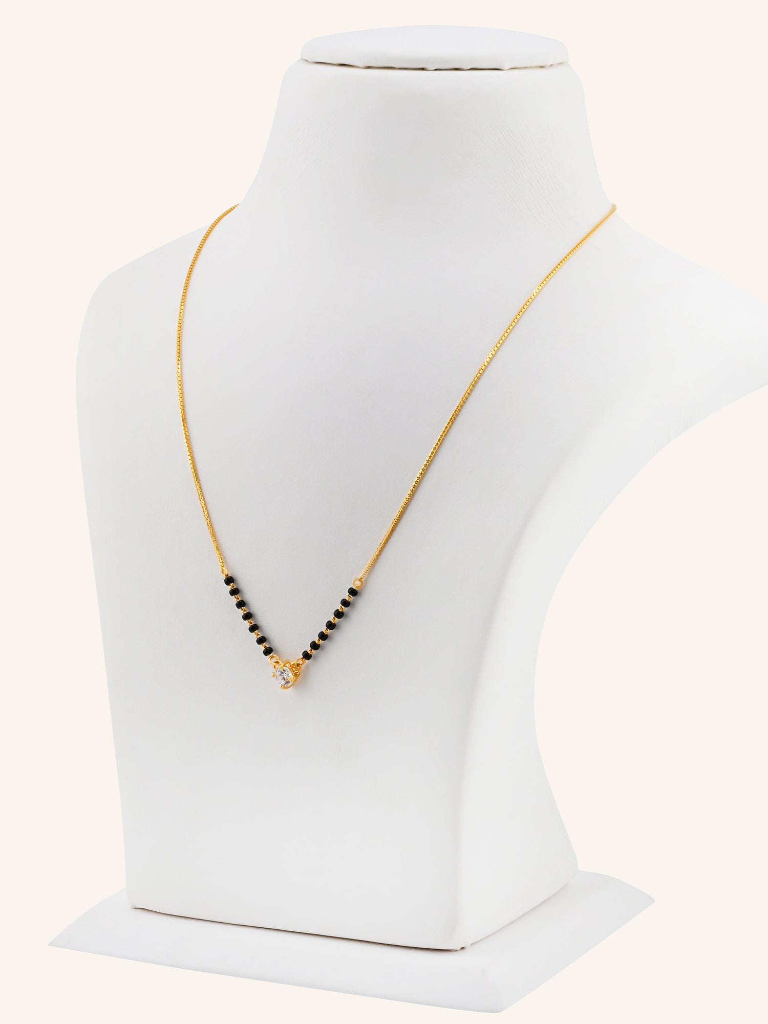 22ct Gold CZ Modern Mangal Sutra