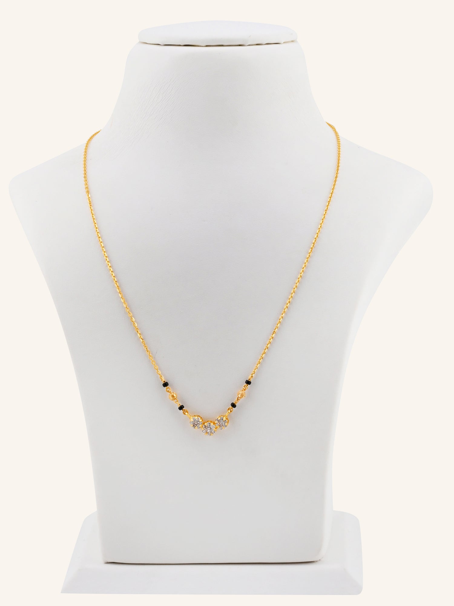 22ct Gold CZ Modern Mangal Sutra