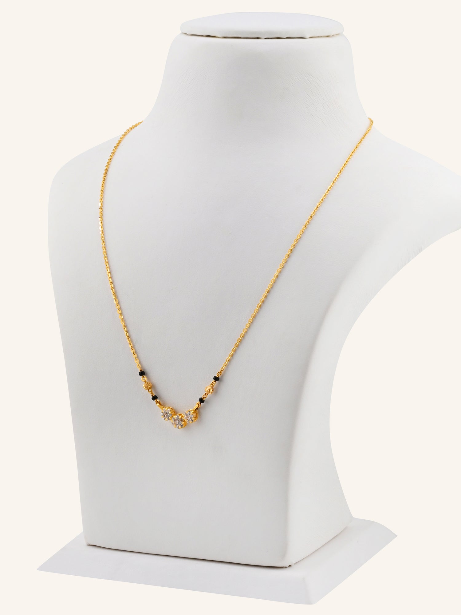 22ct Gold CZ Modern Mangal Sutra