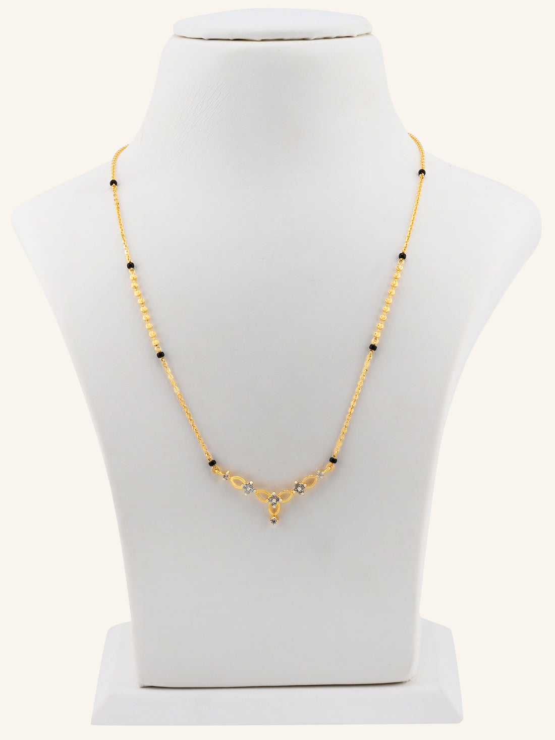 22ct Gold CZ Modern Mangal Sutra