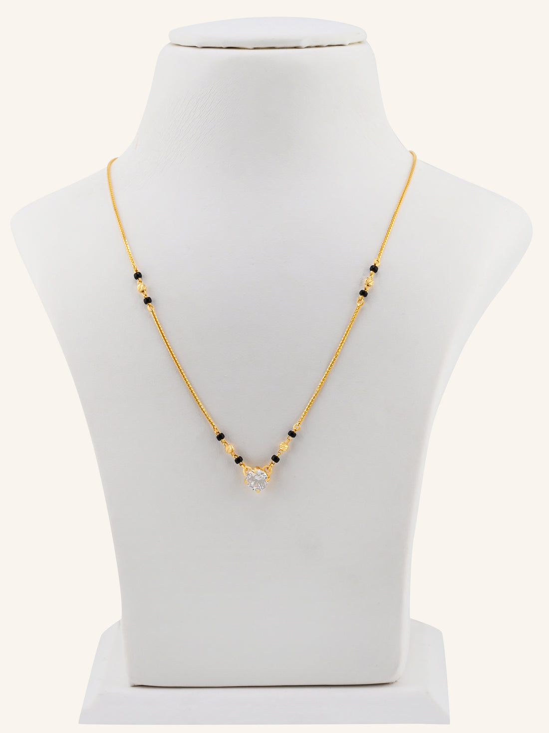 22ct Gold CZ Modern Mangal Sutra