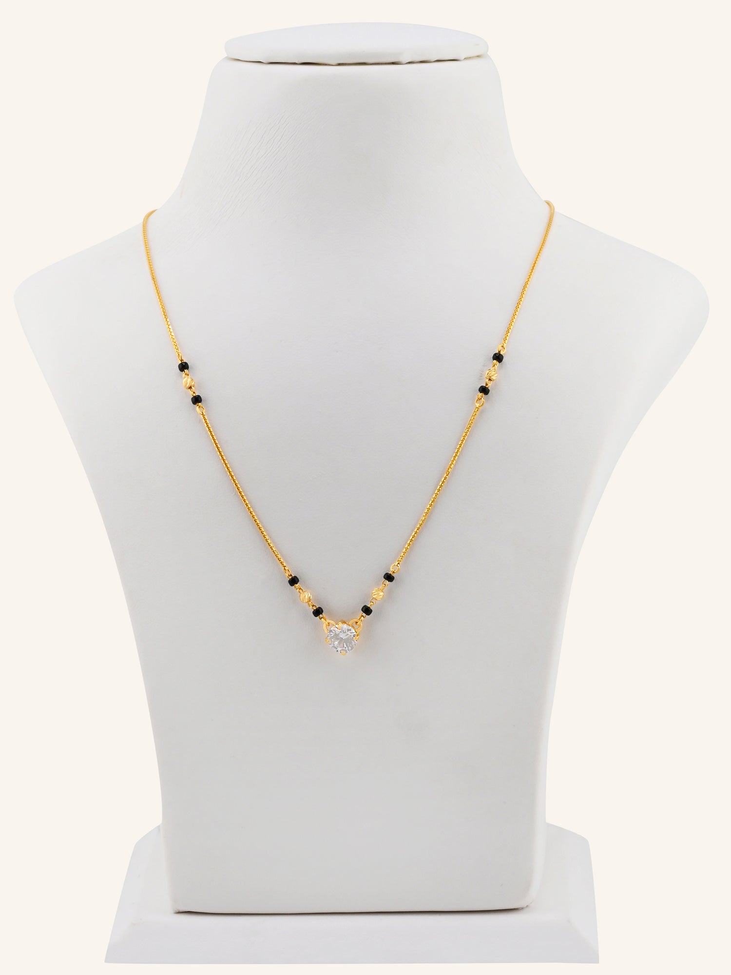 22ct Gold CZ Modern Mangal Sutra