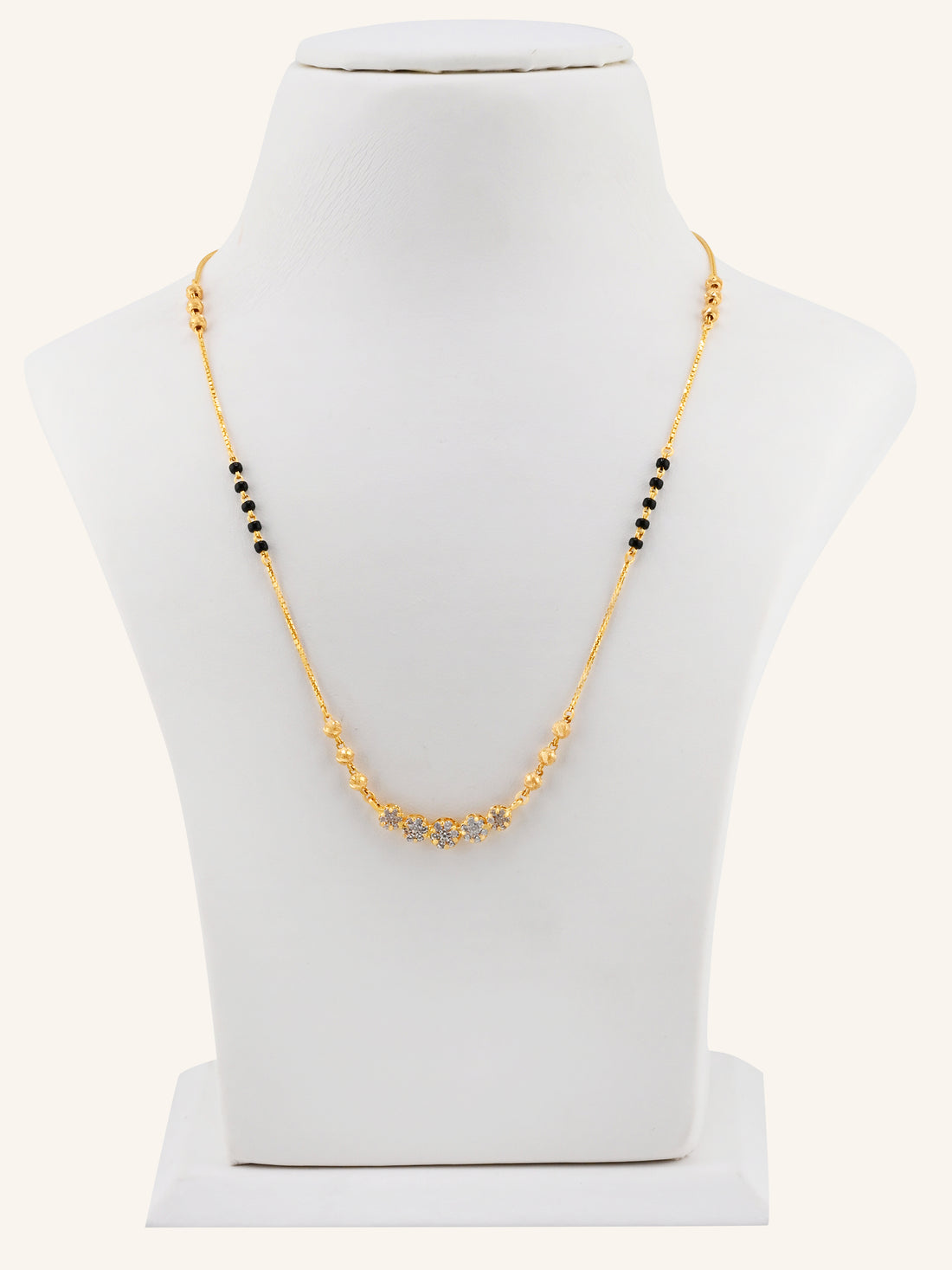 22ct Gold CZ Modern Mangal Sutra
