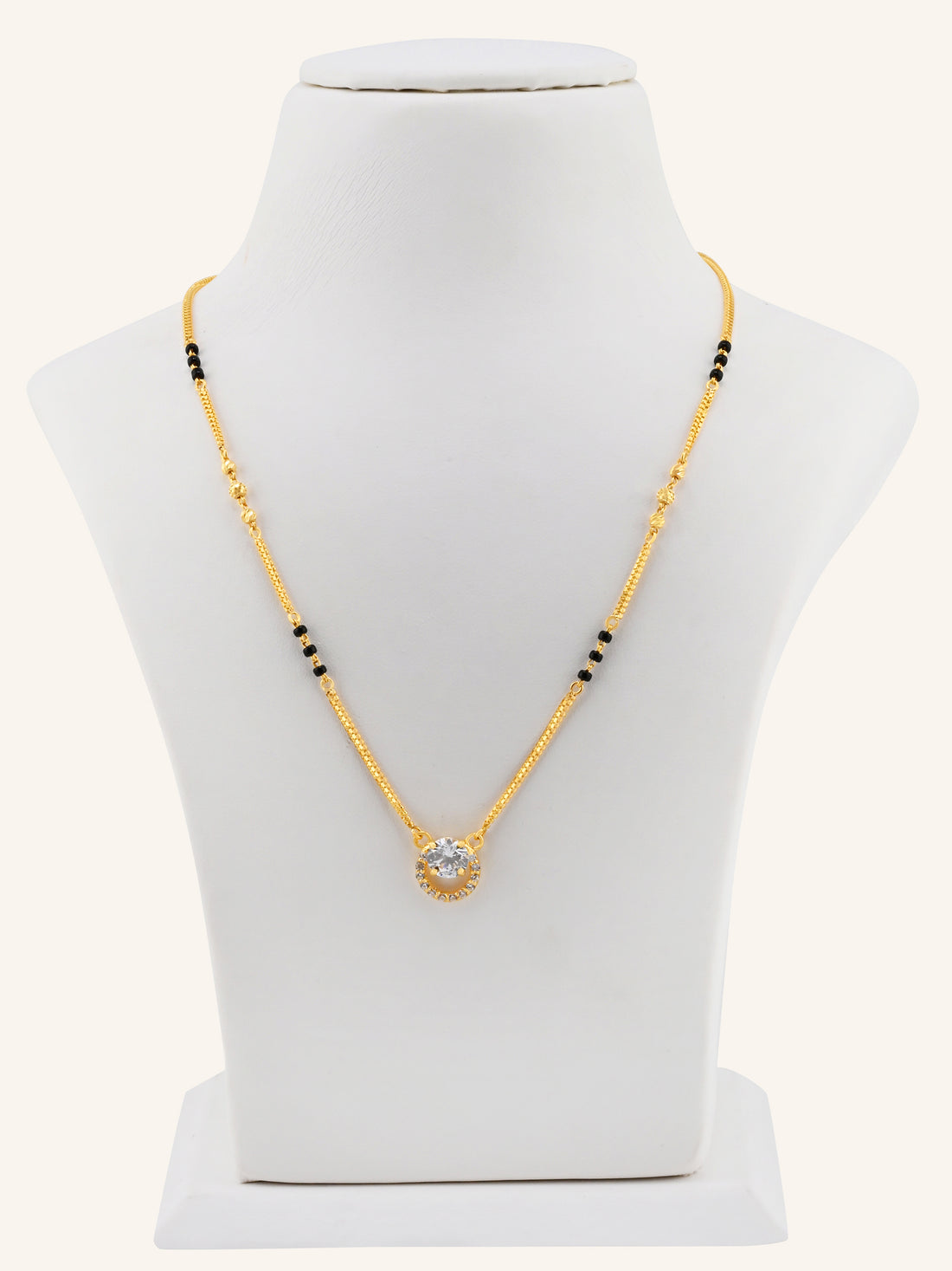 22ct Gold CZ Modern Mangal Sutra