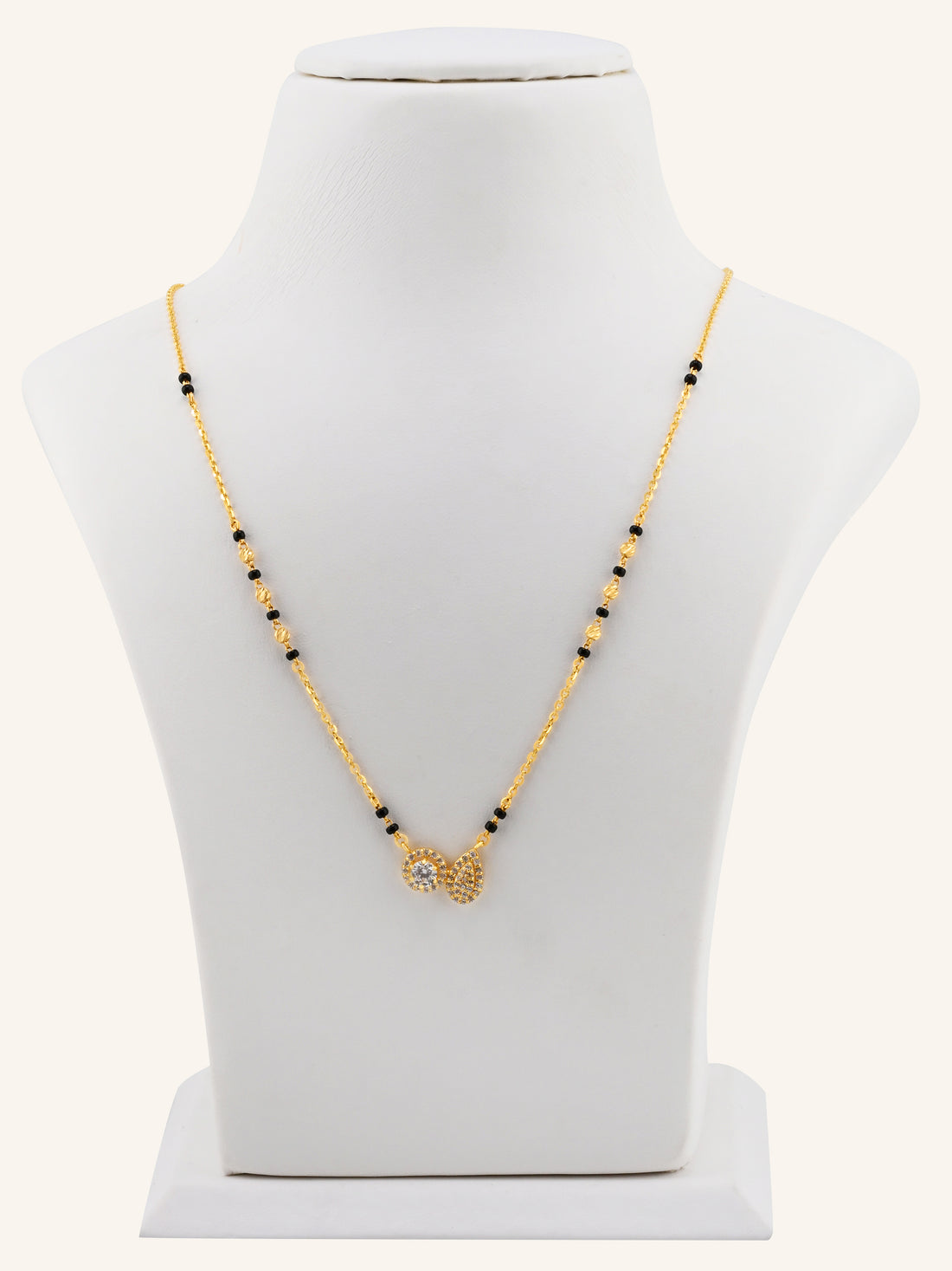 22ct Gold CZ Modern Mangal Sutra