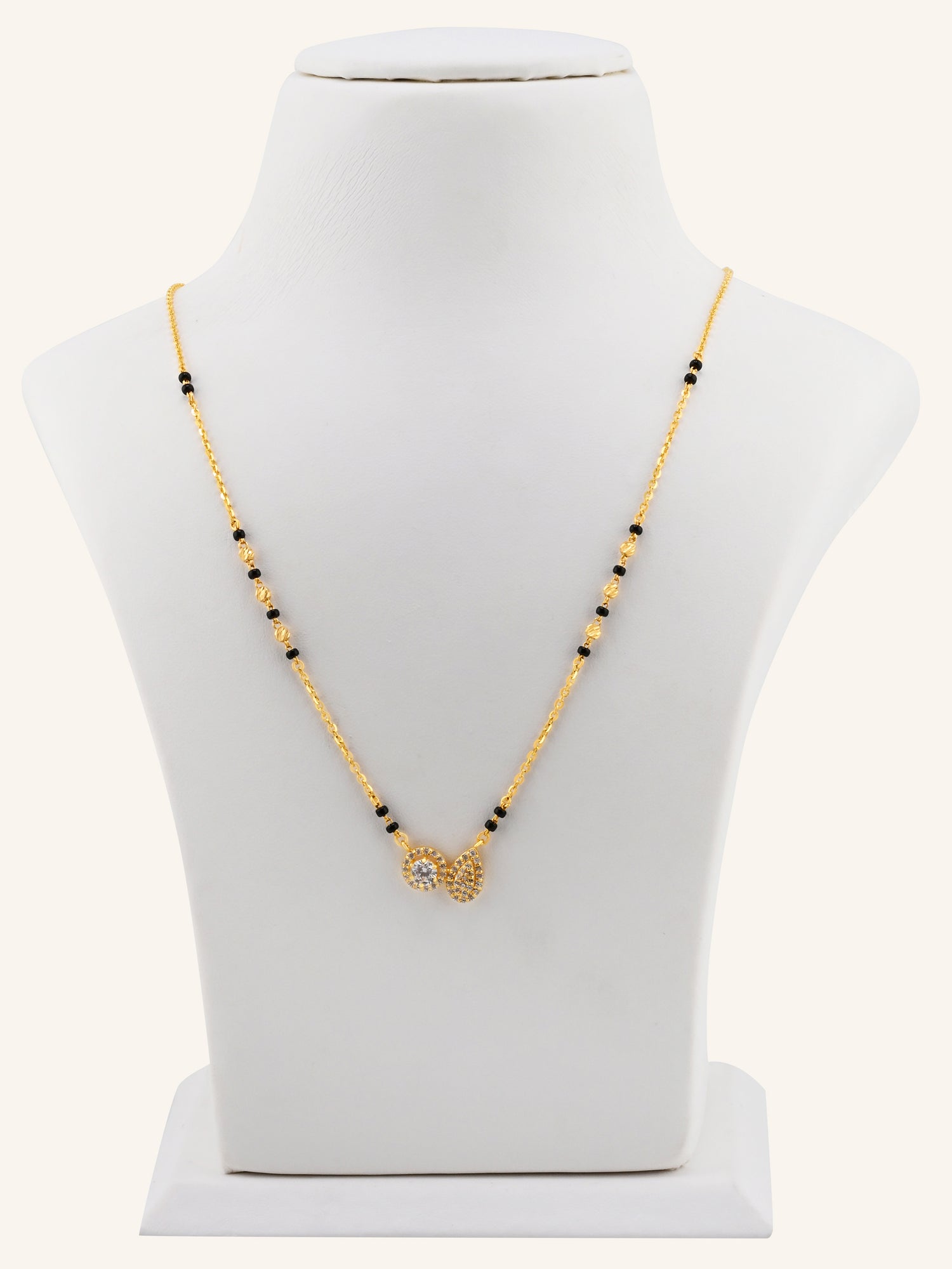 22ct Gold CZ Modern Mangal Sutra