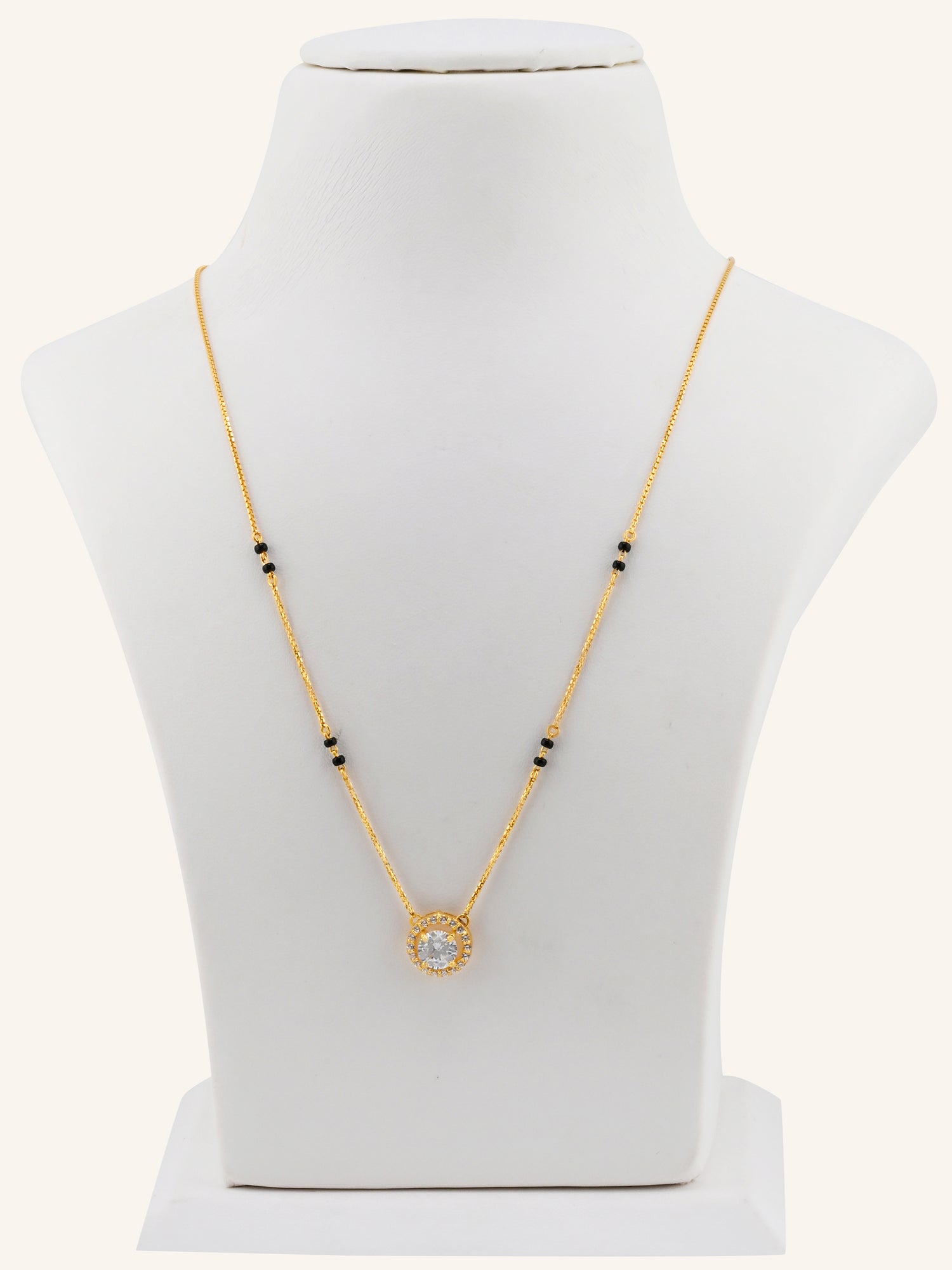 22ct Gold CZ Modern Mangal Sutra