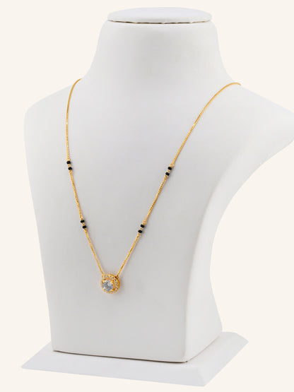 22ct Gold CZ Modern Mangal Sutra