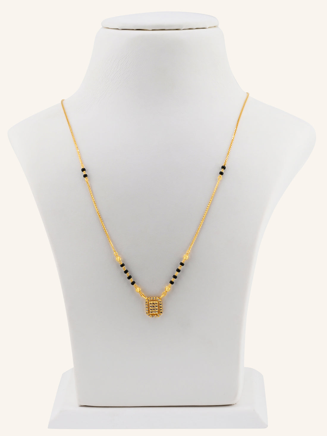 22ct Gold CZ Modern Mangal Sutra