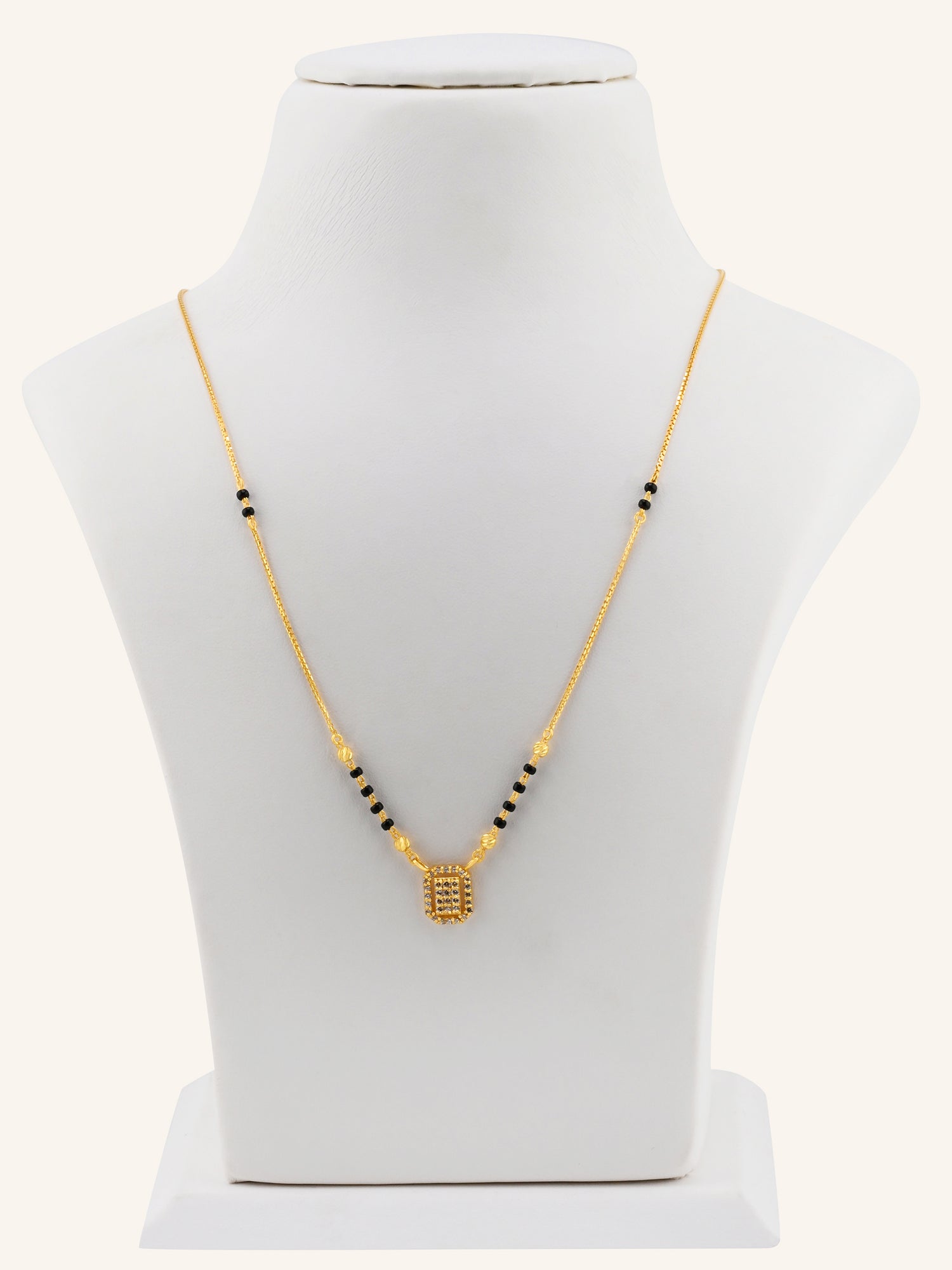 22ct Gold CZ Modern Mangal Sutra