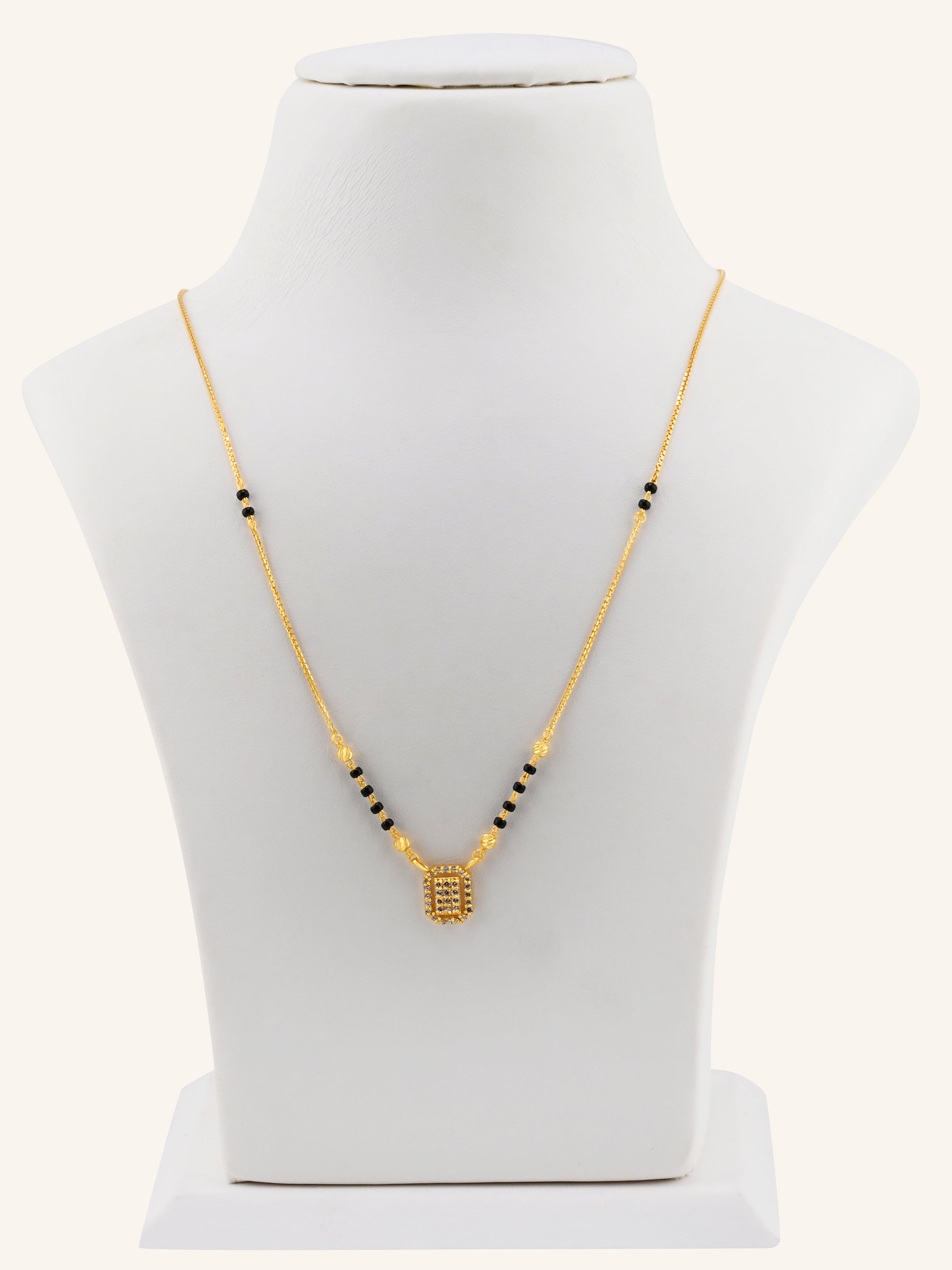 22ct Gold CZ Modern Mangal Sutra