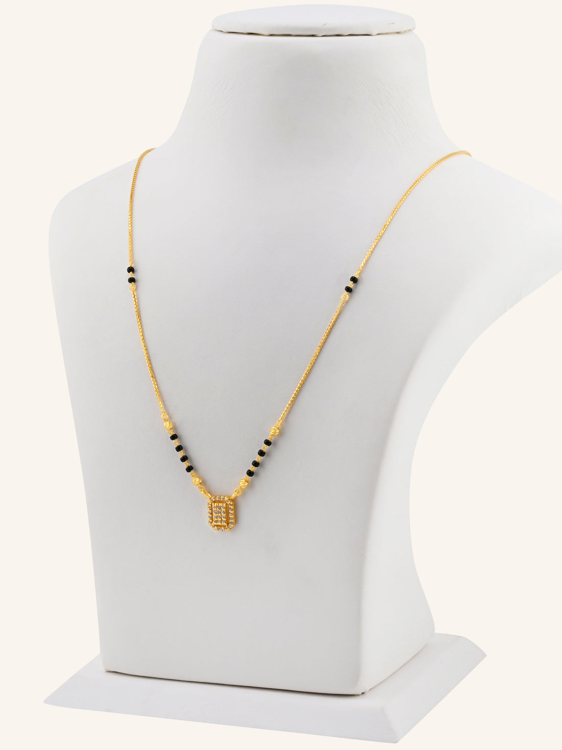 22ct Gold CZ Modern Mangal Sutra