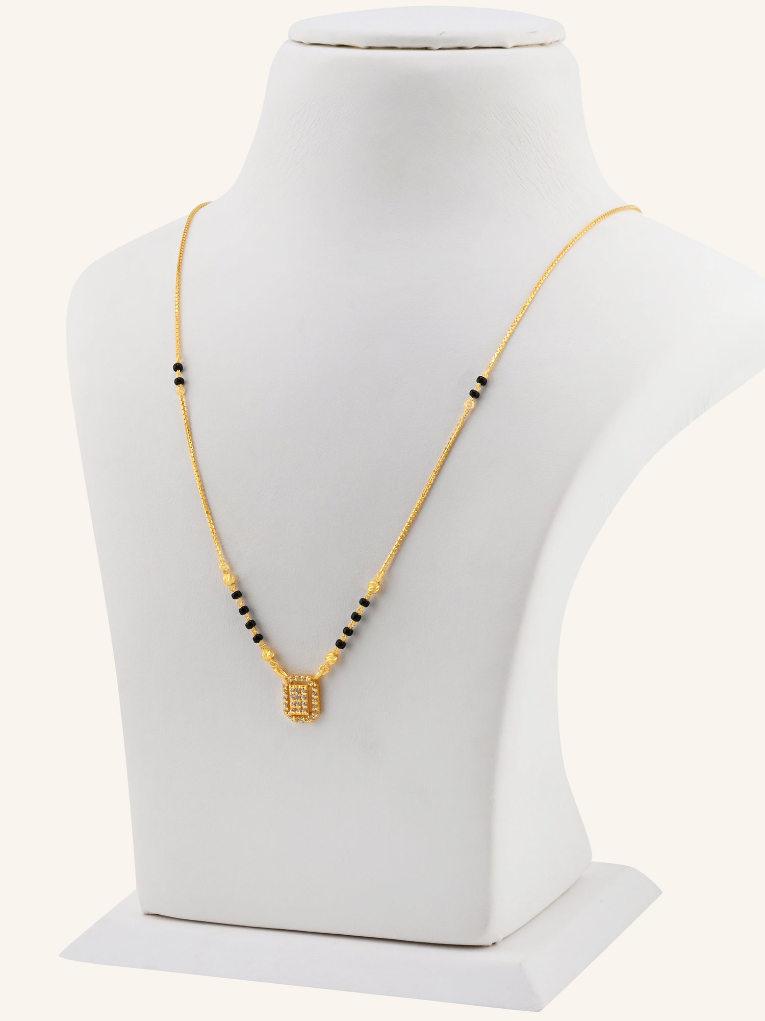 22ct Gold CZ Modern Mangal Sutra