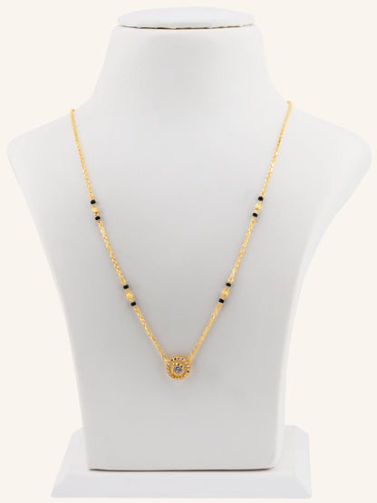 22ct Gold CZ Modern Mangal Sutra