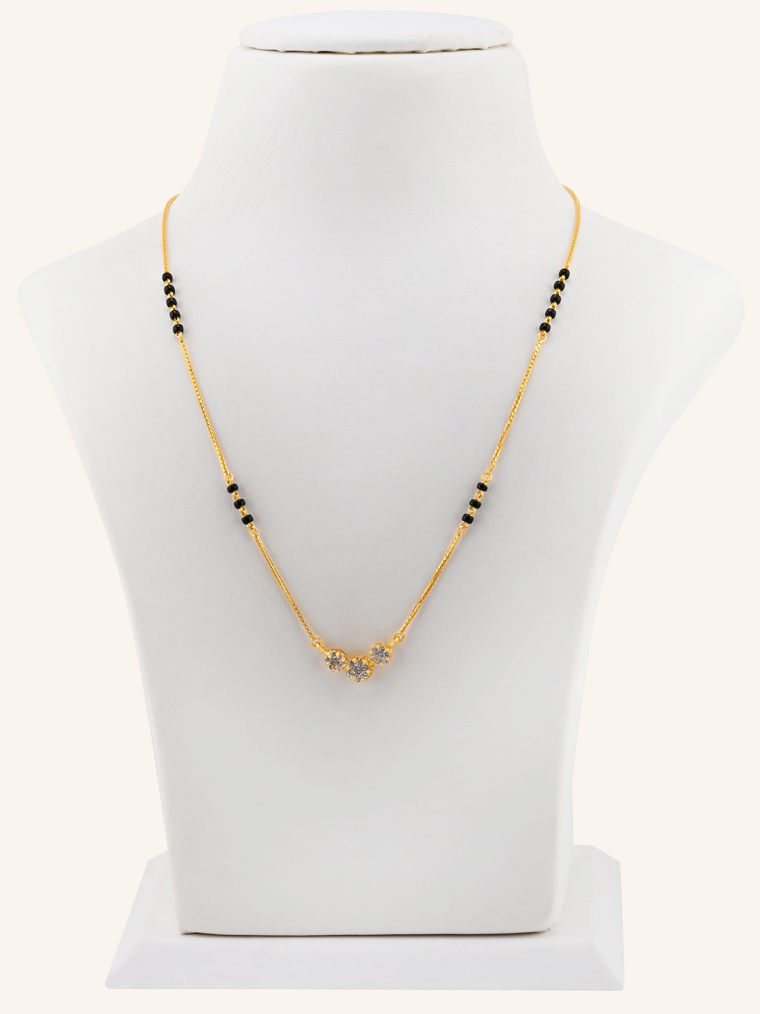 22ct Gold CZ Modern Mangal Sutra
