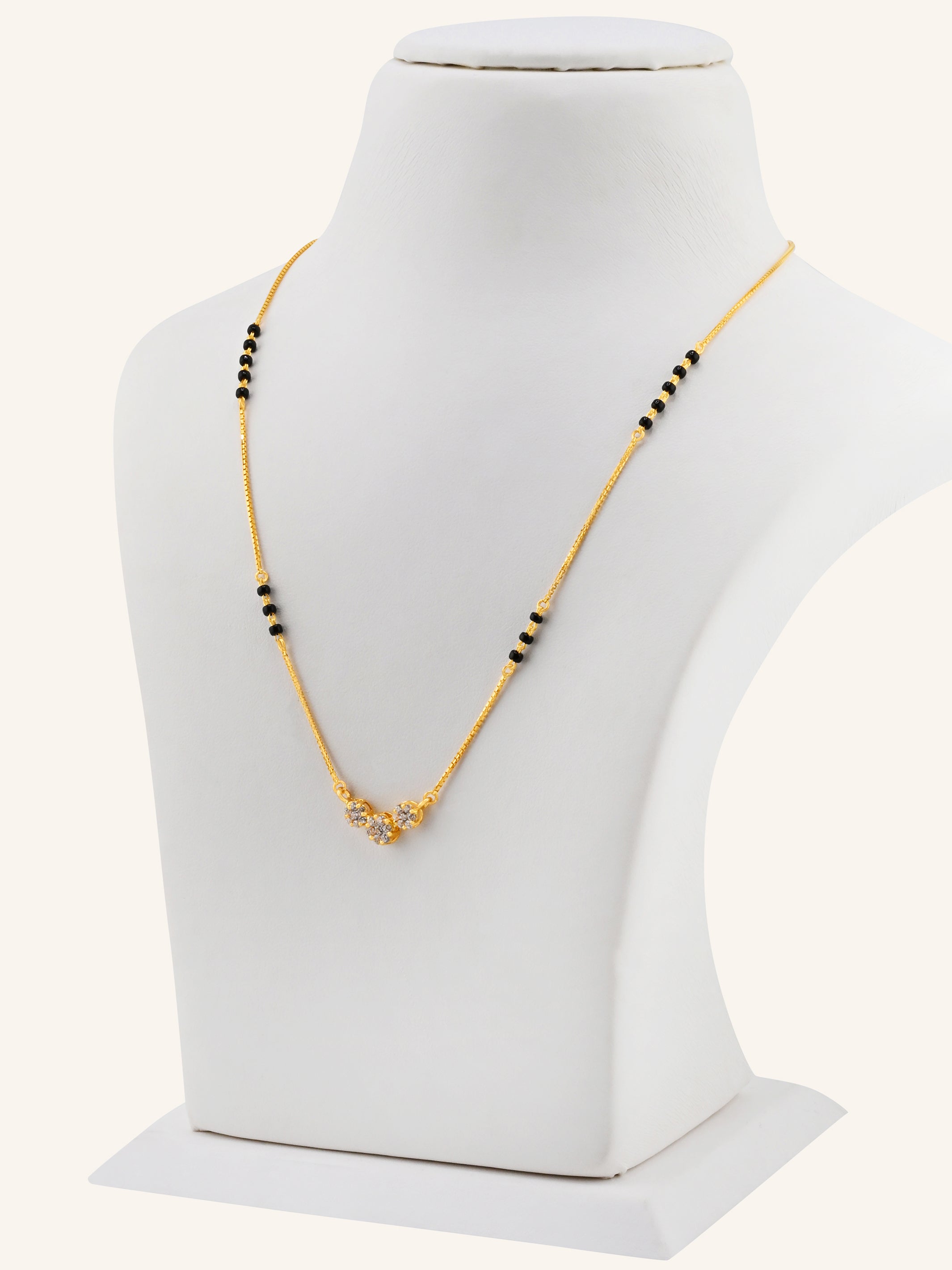 22ct Gold CZ Modern Mangal Sutra