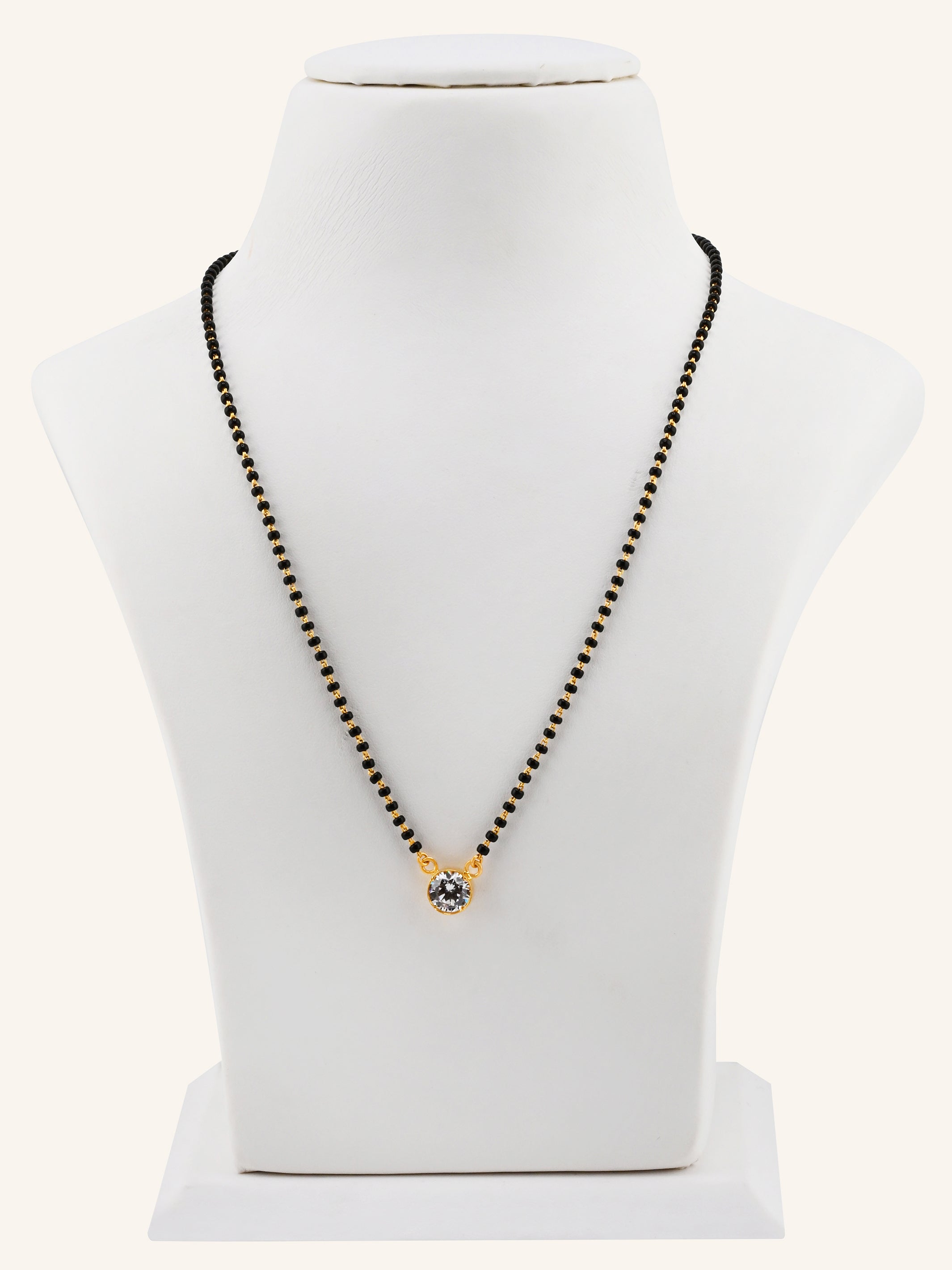 22ct Gold CZ Modern Mangal Sutra