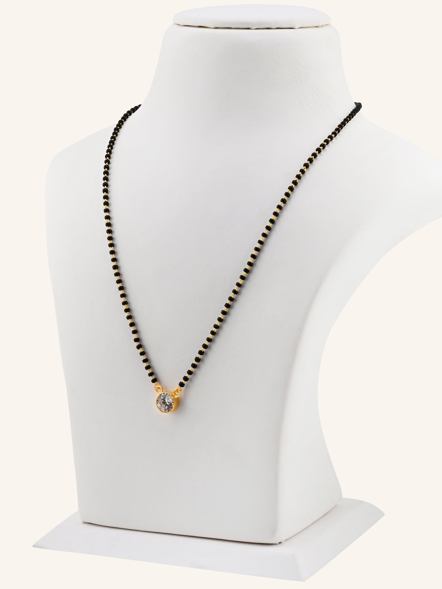 22ct Gold CZ Modern Mangal Sutra